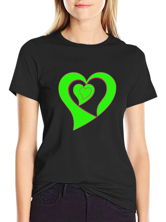 Heart Graphic Black Tee
