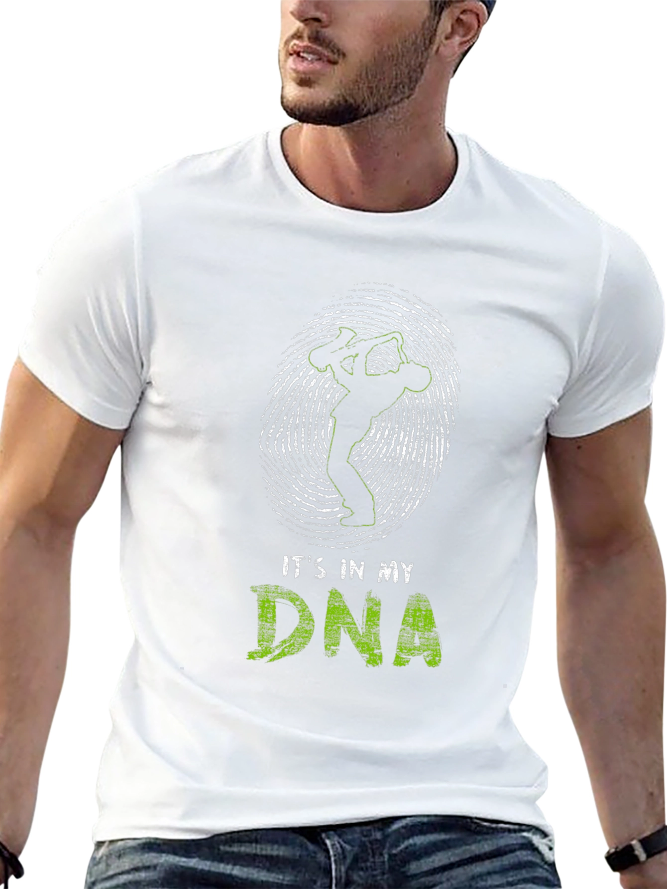 Its in My DNA Saxophone Player Black T-Shirt