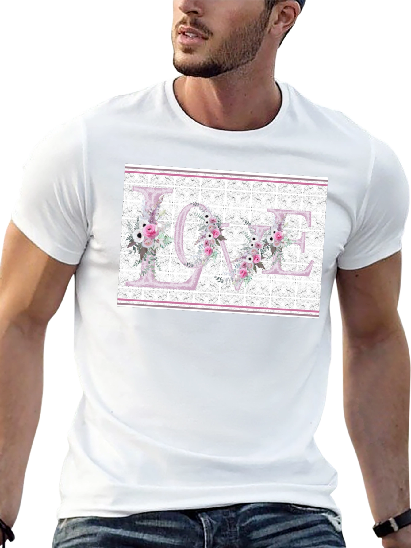 Floral LOVE Graphic T-Shirt