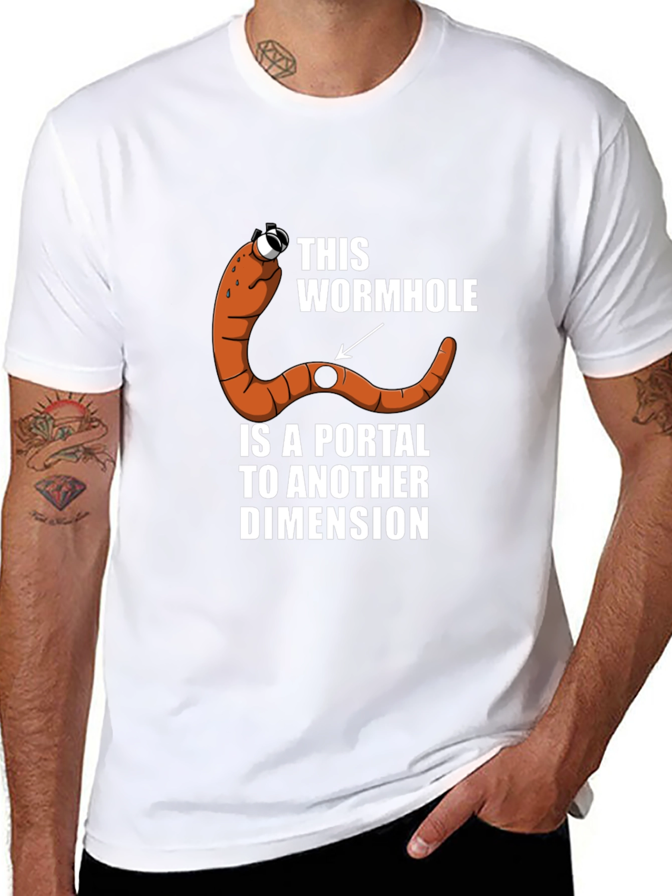 Wormhole Portal T-Shirt: Funny Sci-Fi Tee