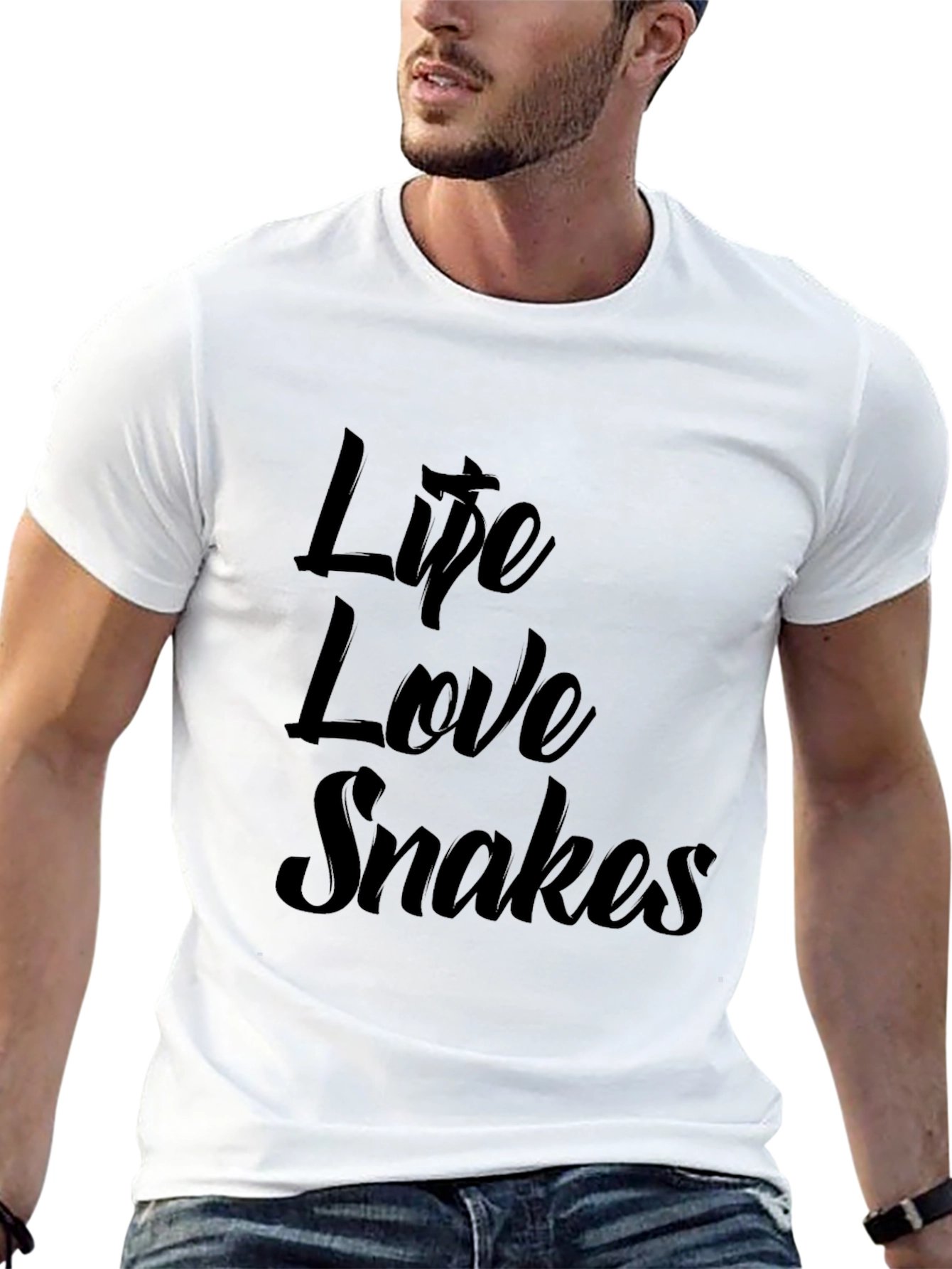 Life Love Snakes Graphic Tee - Soft Cotton Blend