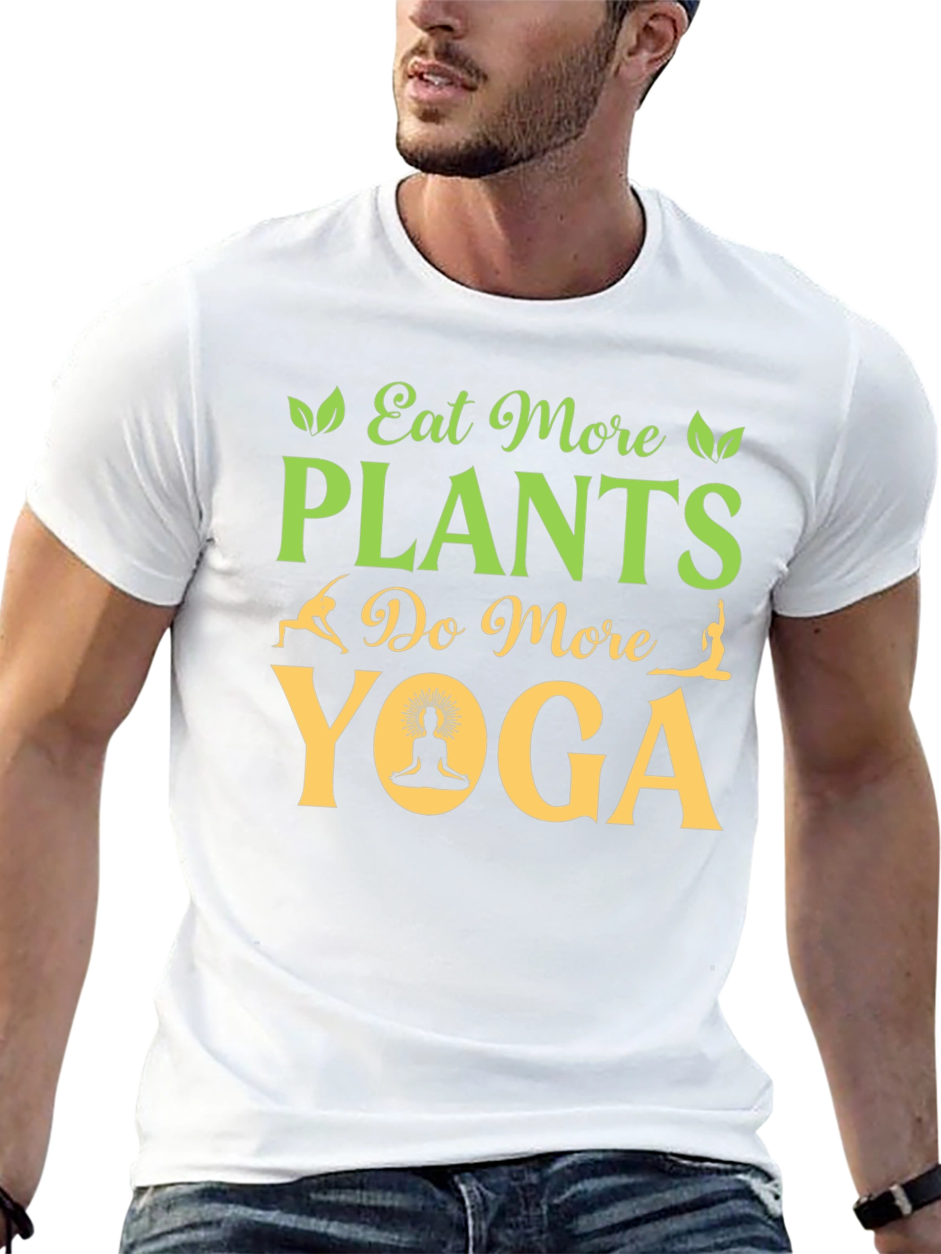 Eat More Plants Do More Yoga T-Shirt