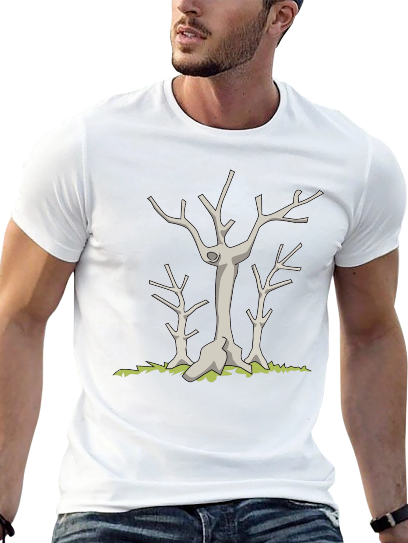 Dead Trees Graphic Black T-Shirt