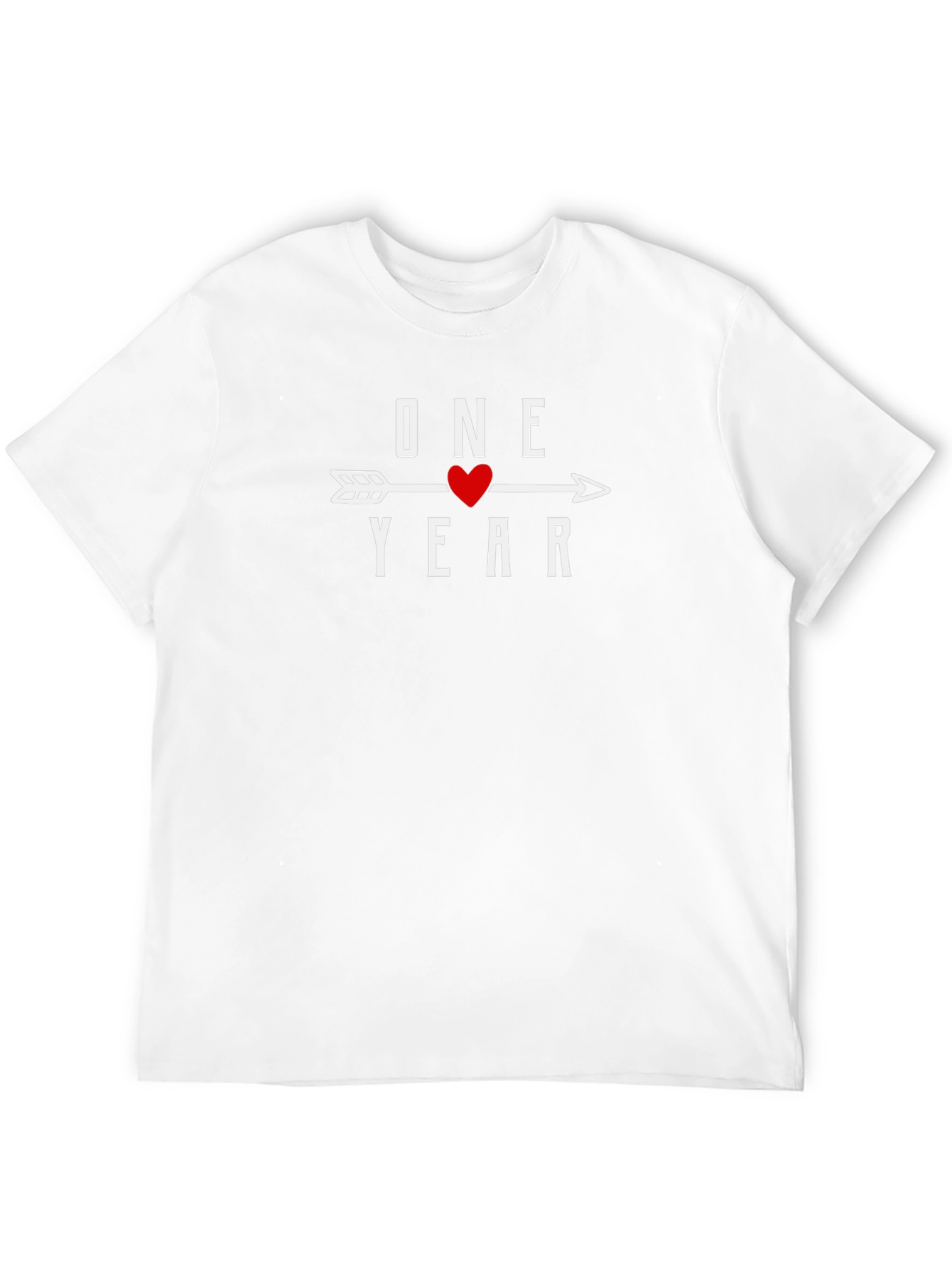 One Year Anniversary Heart Arrow T-Shirt