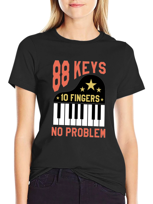 88 Keys 10 Fingers T-Shirt - Piano Player Tee