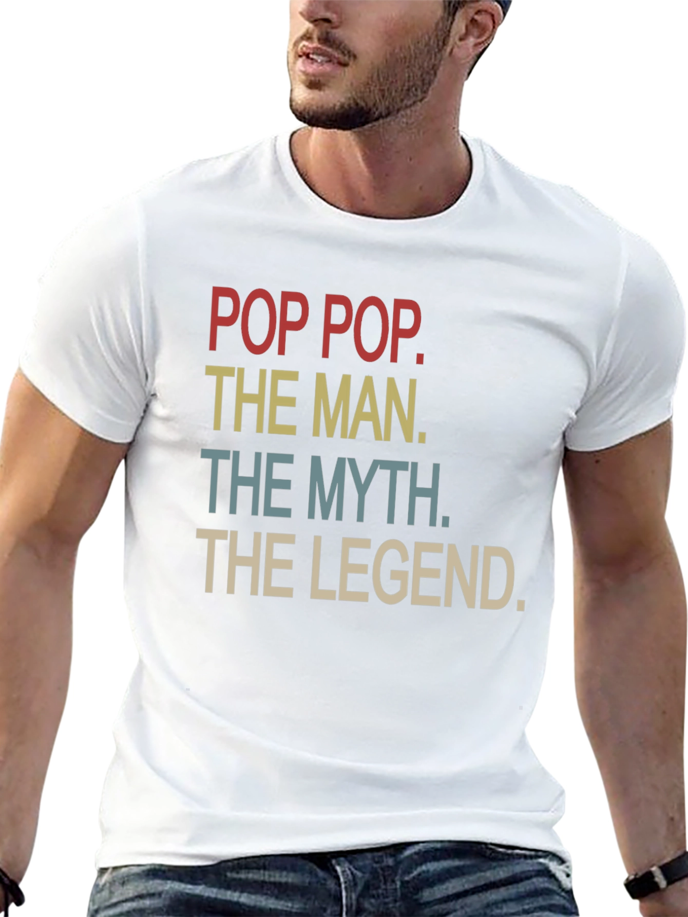 Pop Pop The Man Myth Legend Graphic T-Shirt