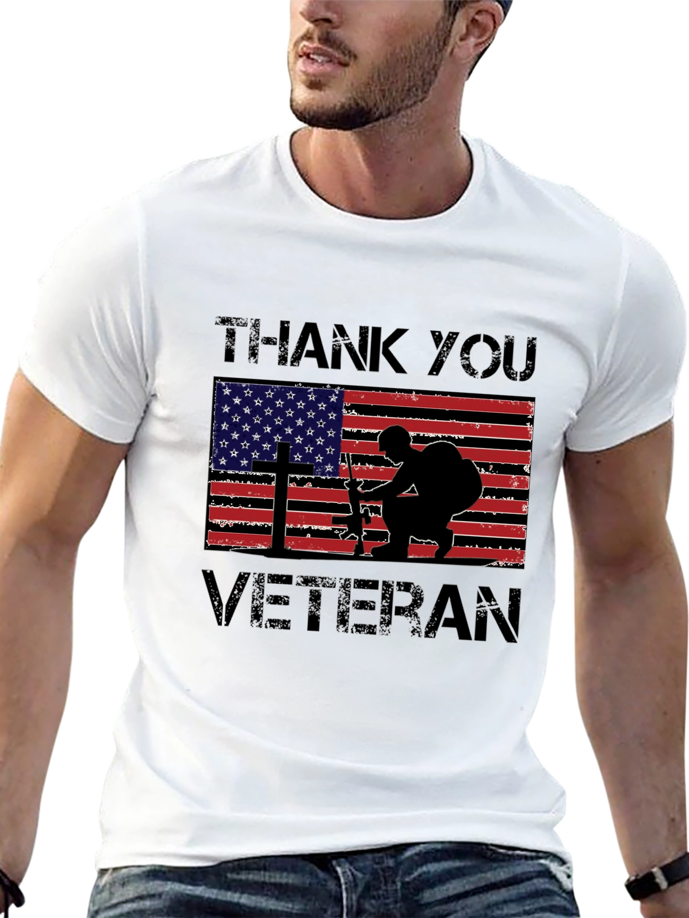 Thank You Veteran T-Shirt - Patriotic Design