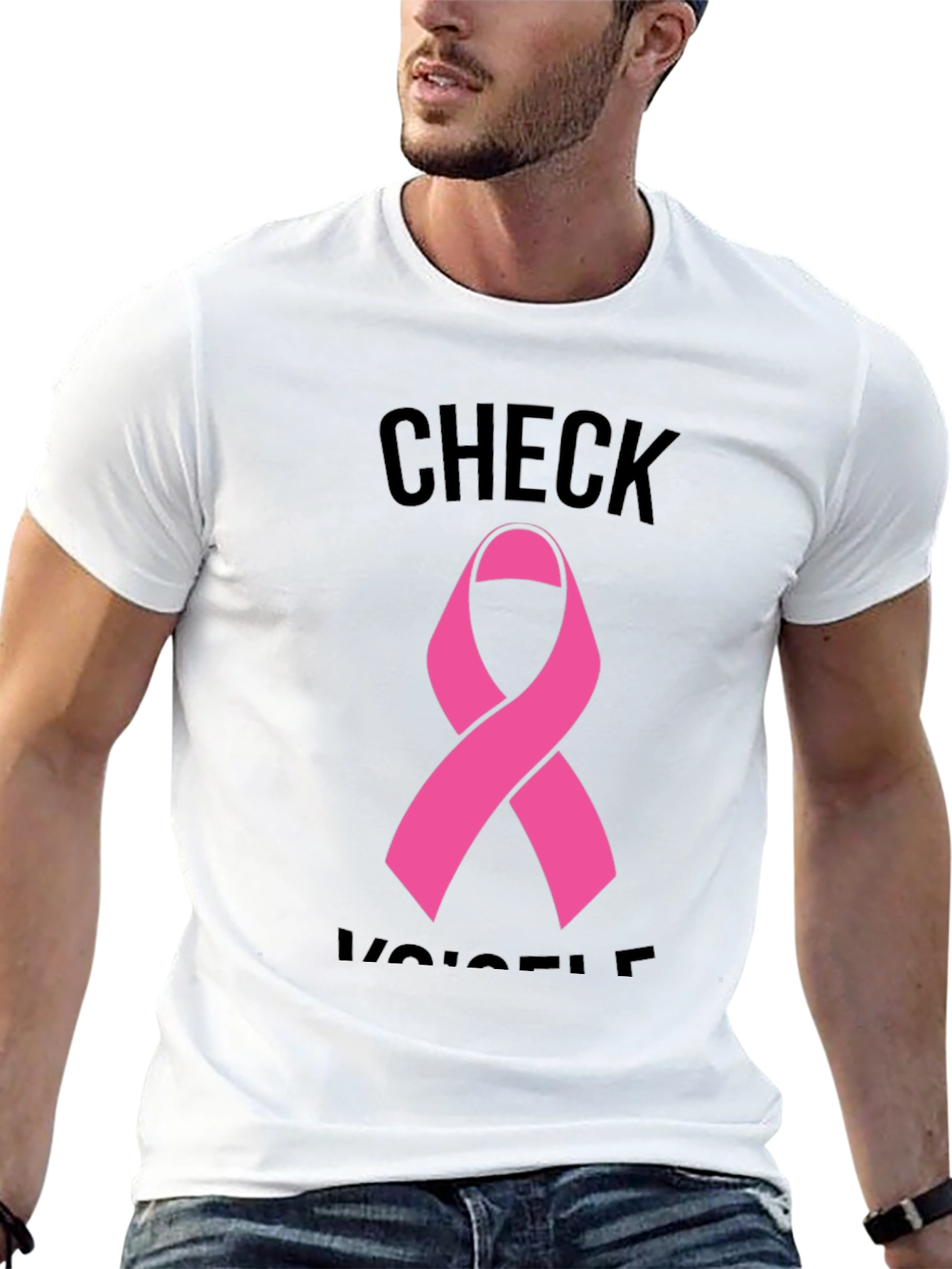 Check Yourself Breast Cancer Awareness T-Shirt