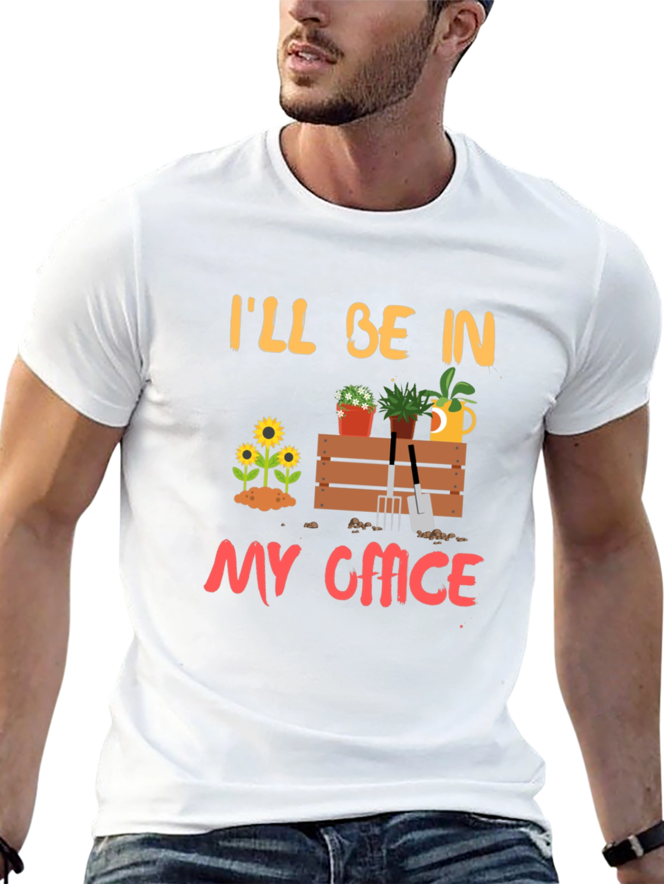 Gardening Office Graphic T-Shirt - Relaxed Fit