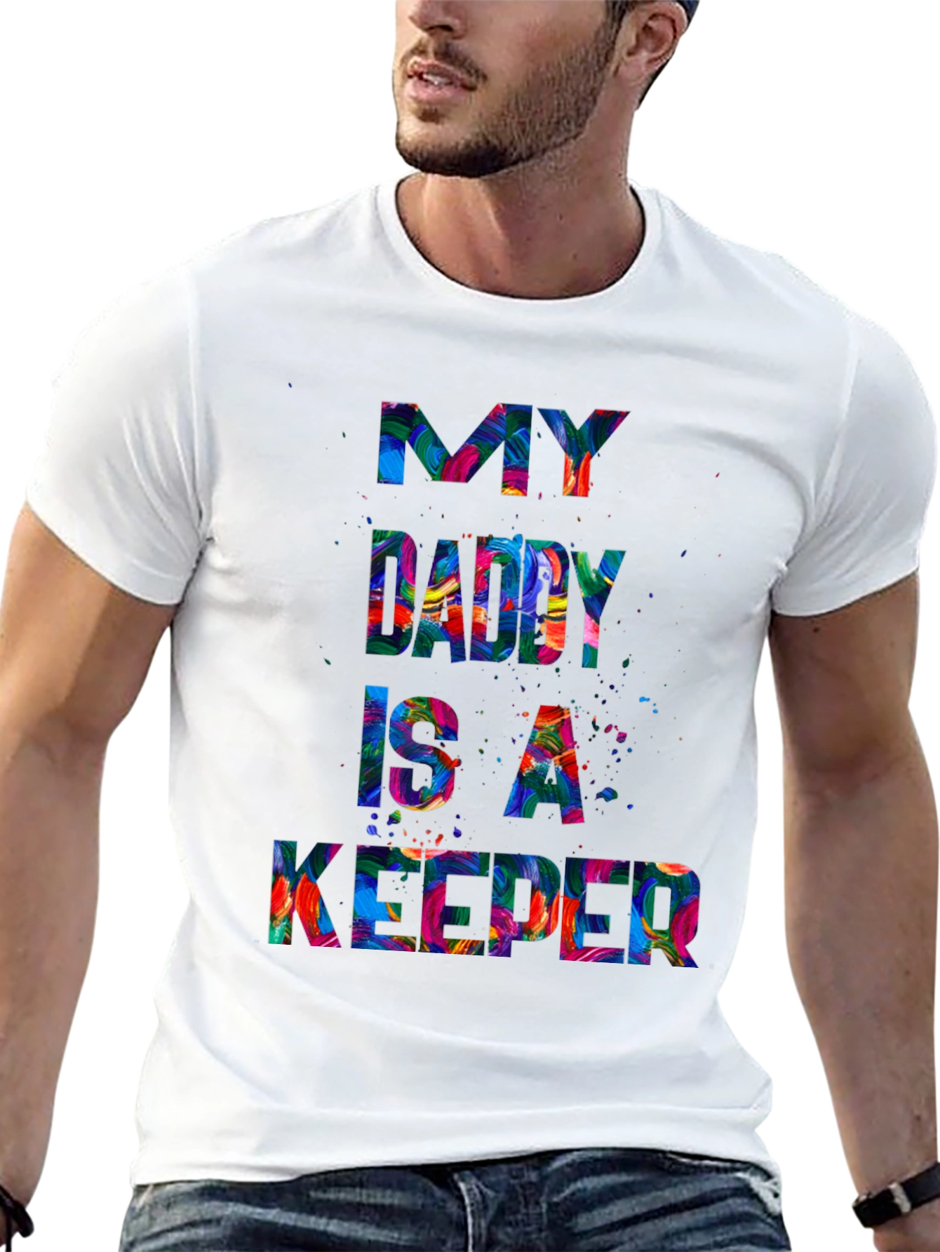 My Daddy is a Keeper Mens Graphic Tee