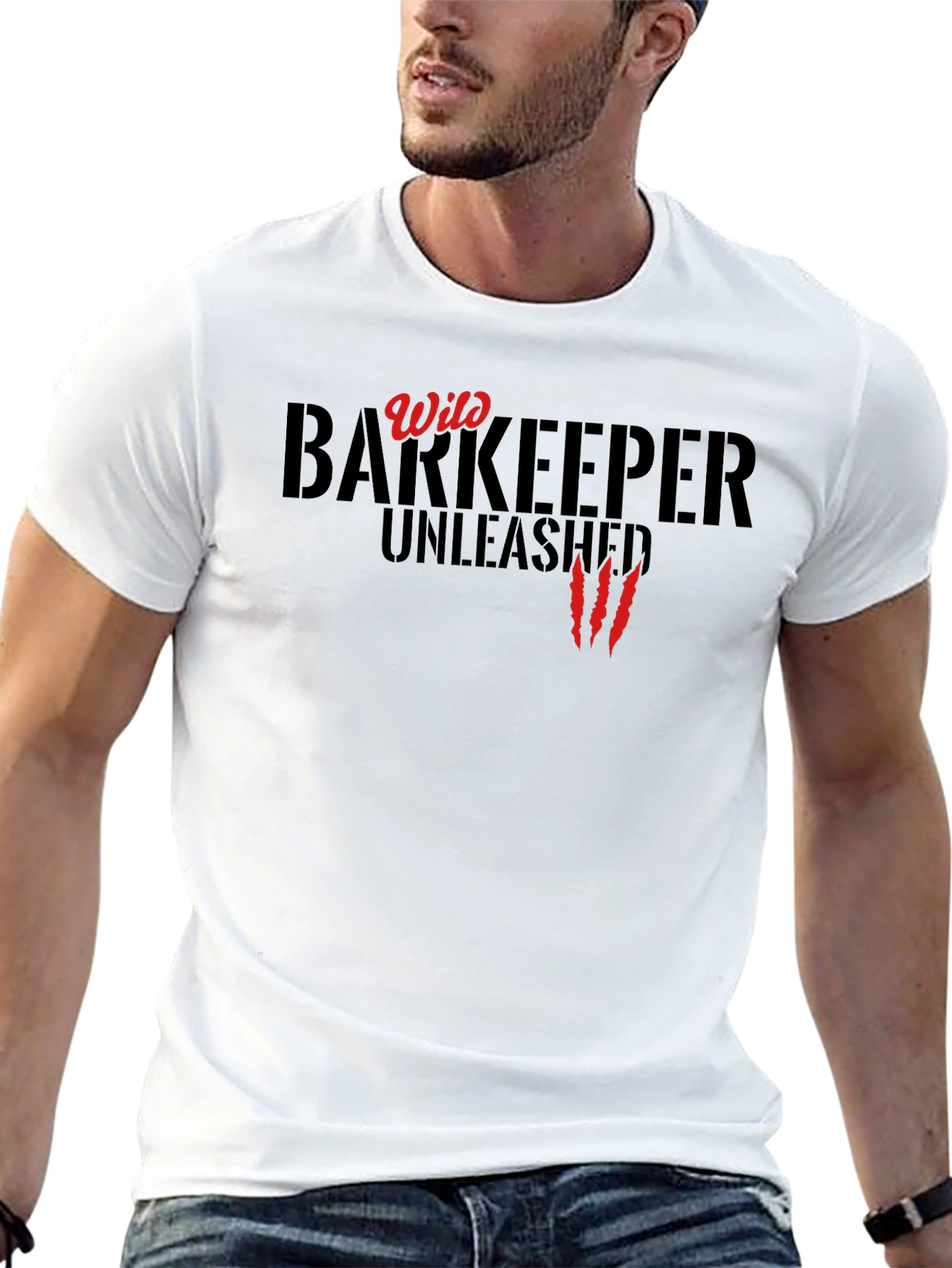 Wild Barkeeper Unleashed Black Graphic Tee