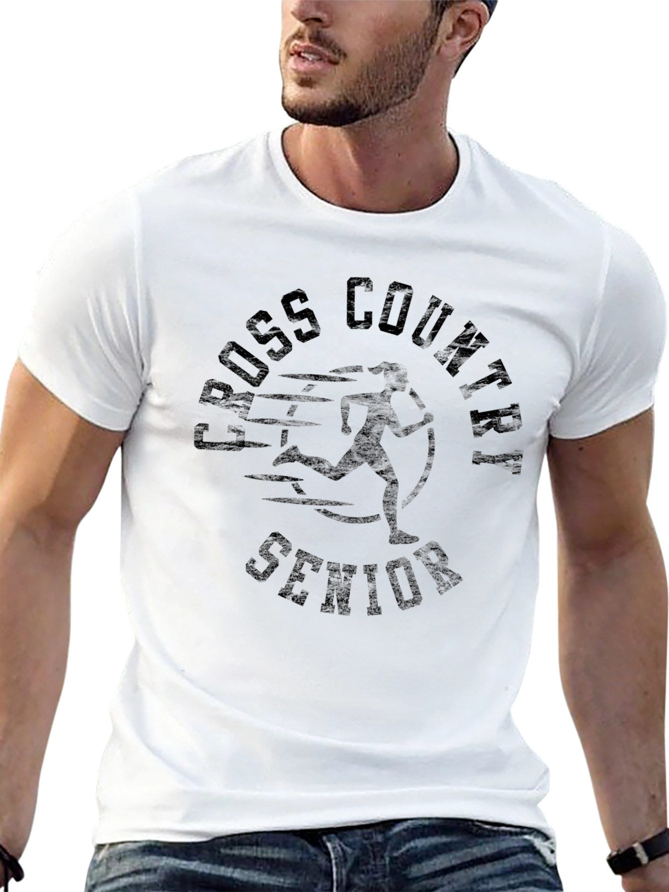 Cross Country Senior Black Graphic T-Shirt