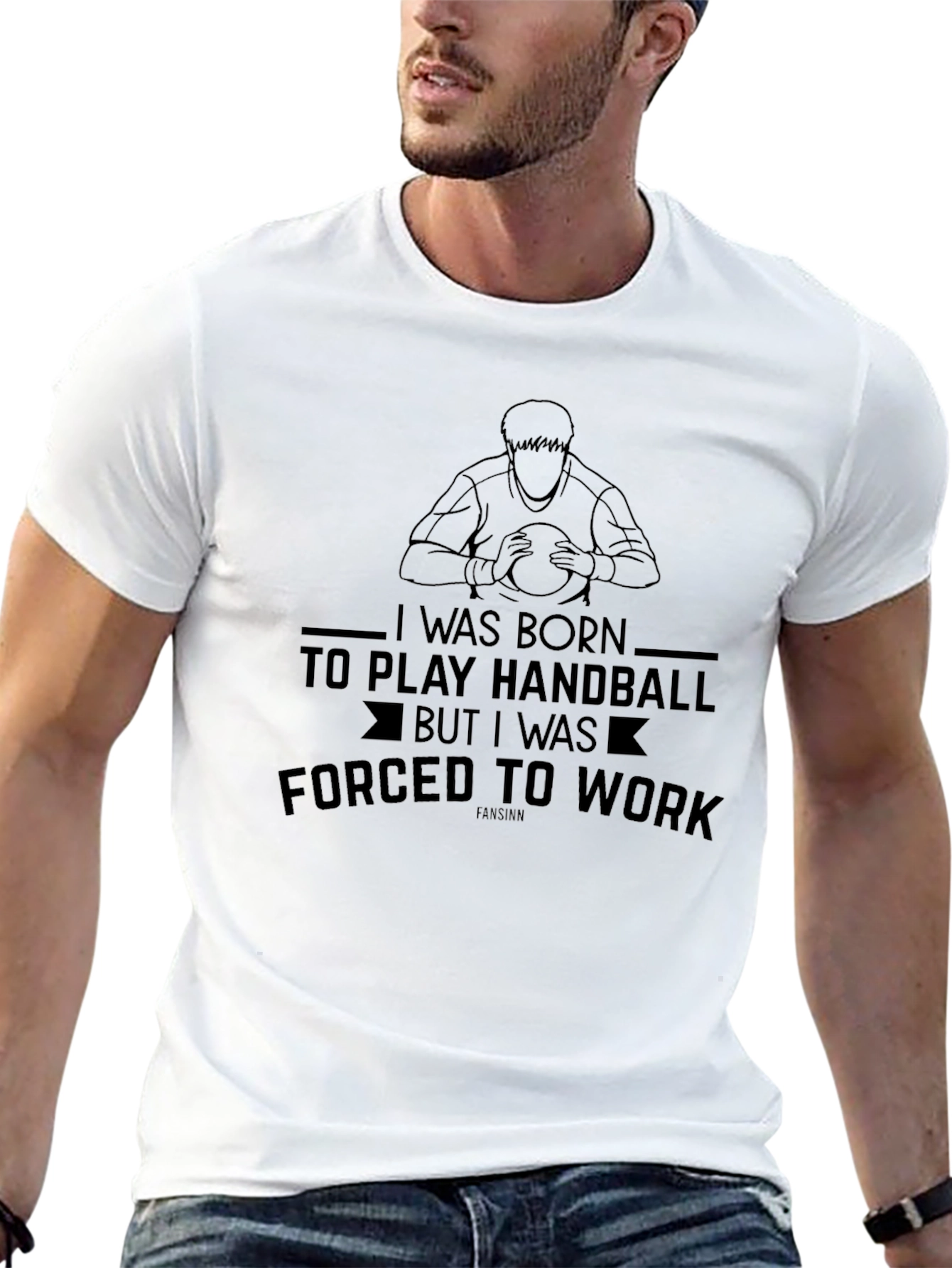 Handball Player Graphic T-Shirt - Born to Play
