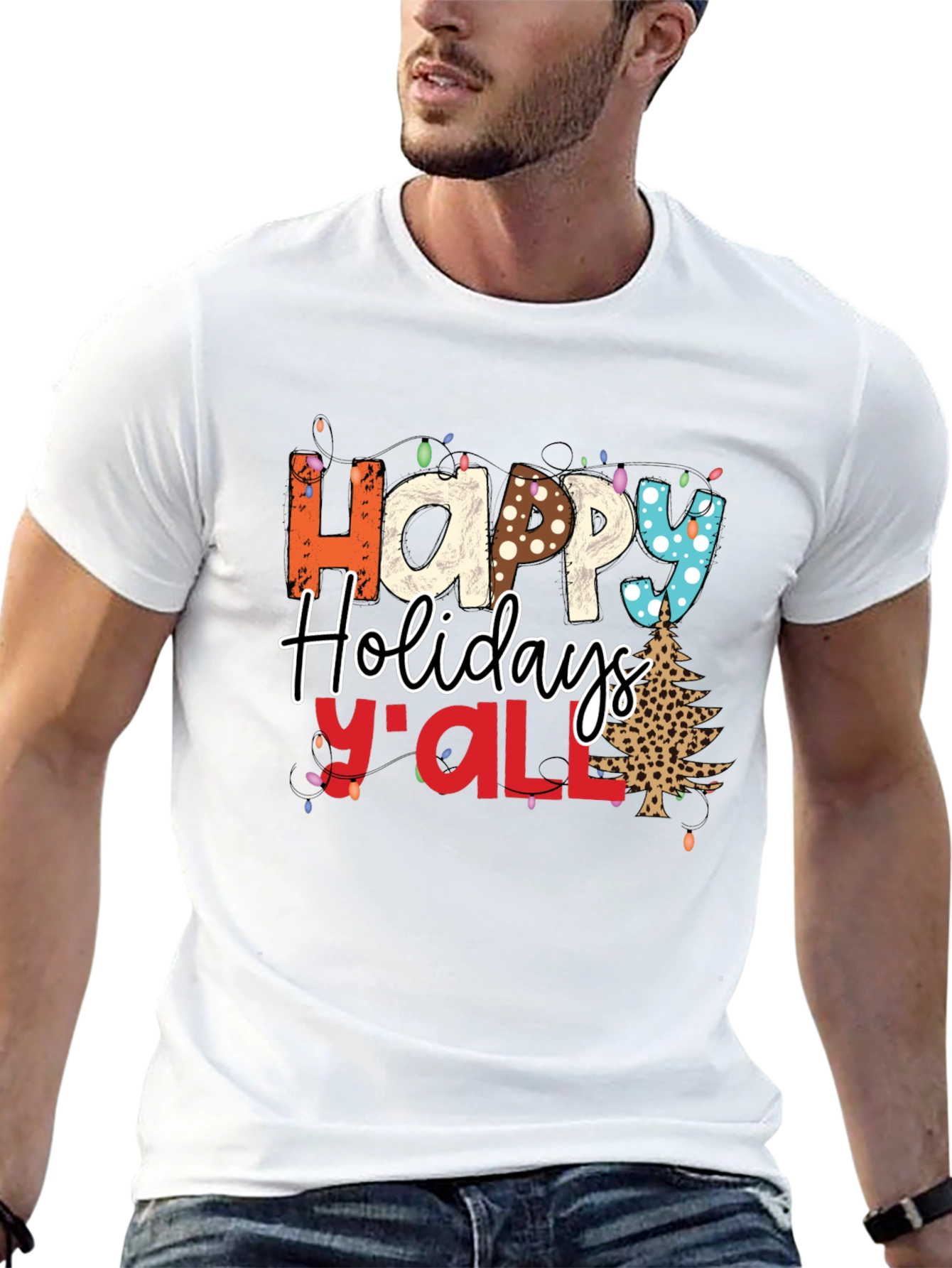 Happy Holidays Yall Christmas T-Shirt