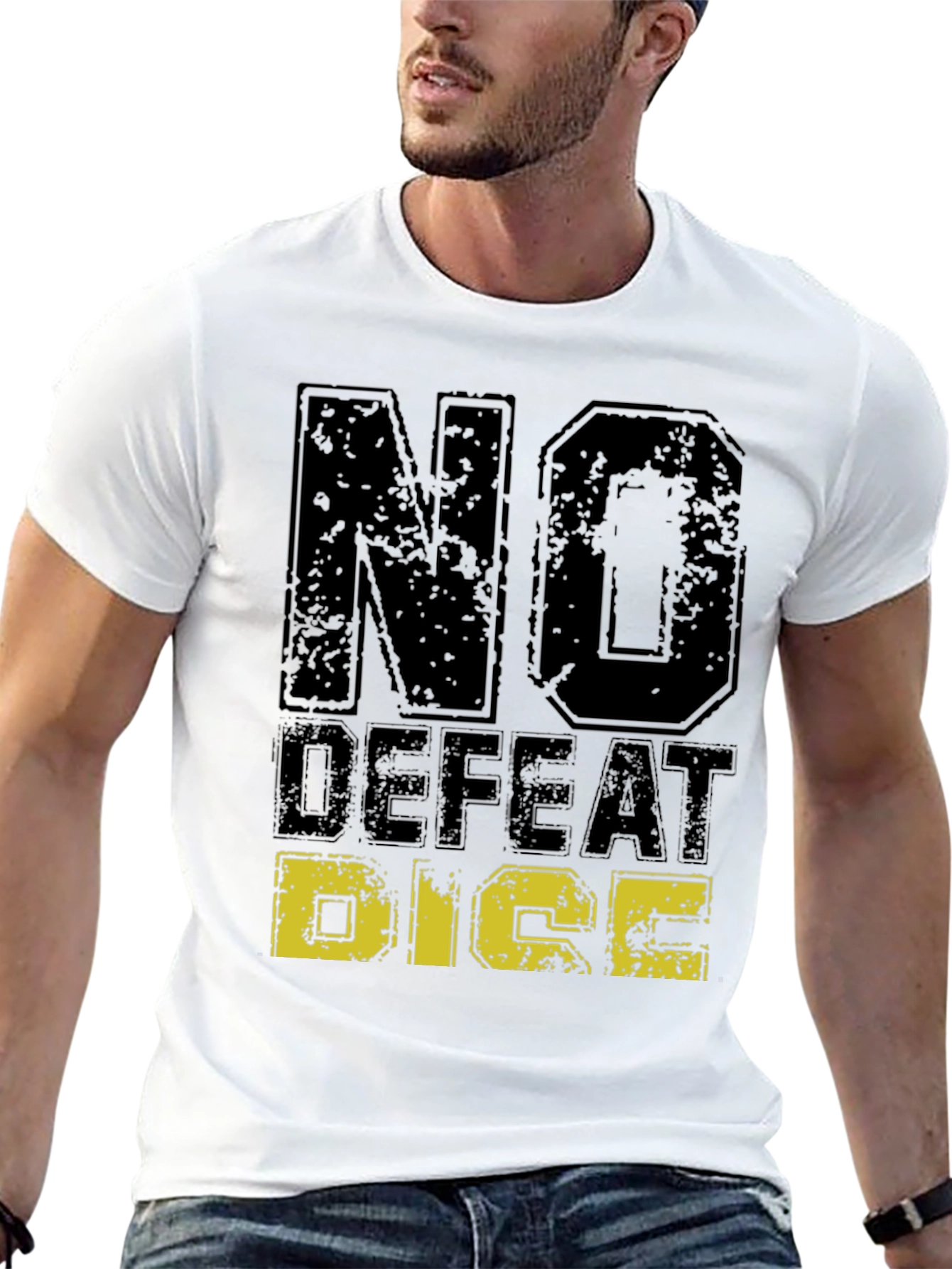 No Defeat Dice Graphic T-Shirt