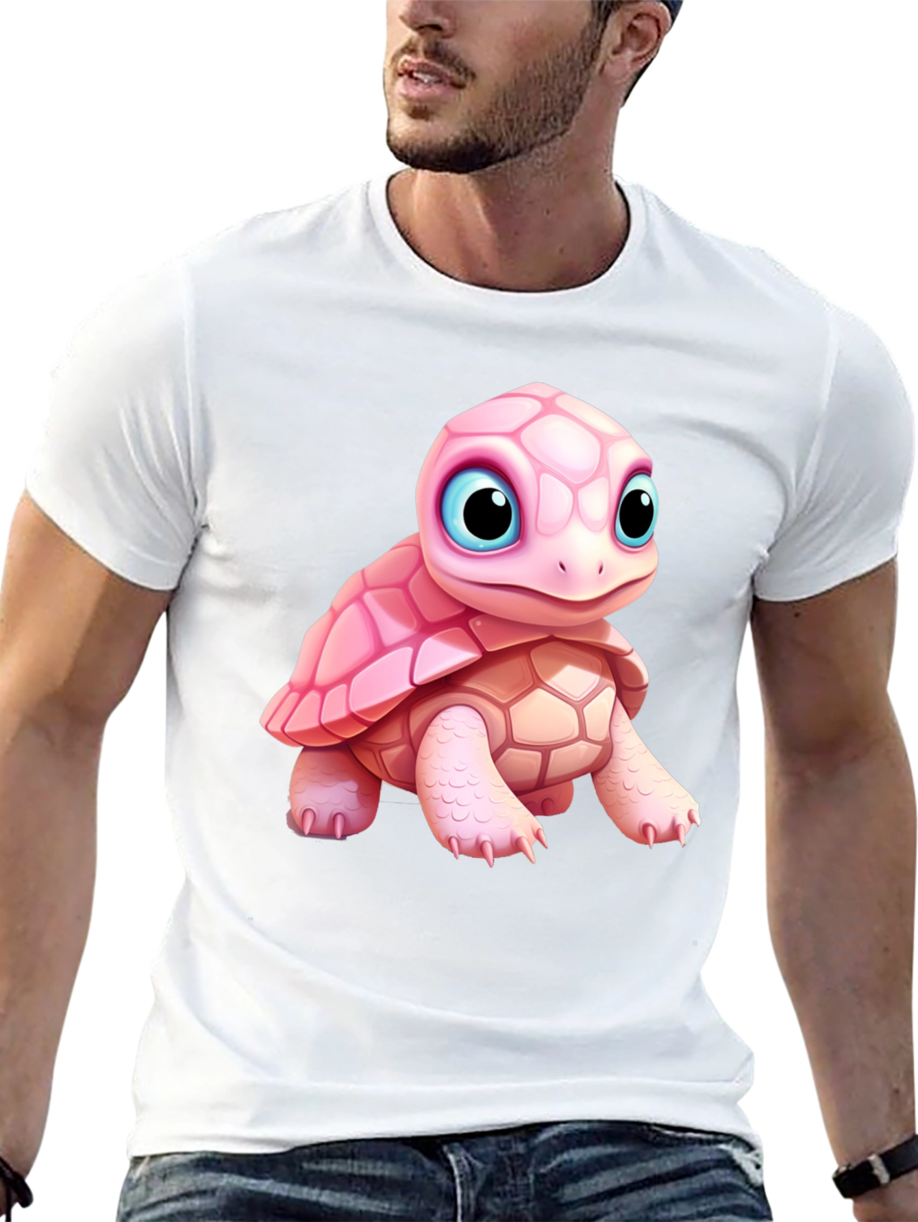Cute Cartoon Turtle Graphic Tee