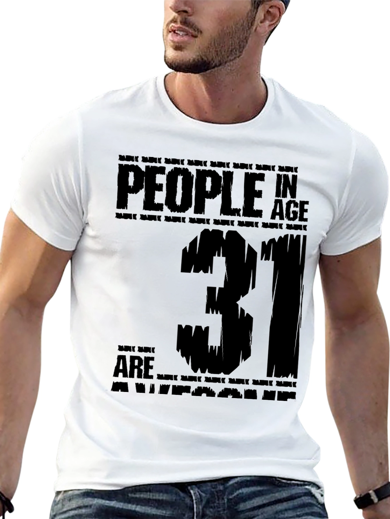 People in Age 31 Are Awesome Black T-Shirt
