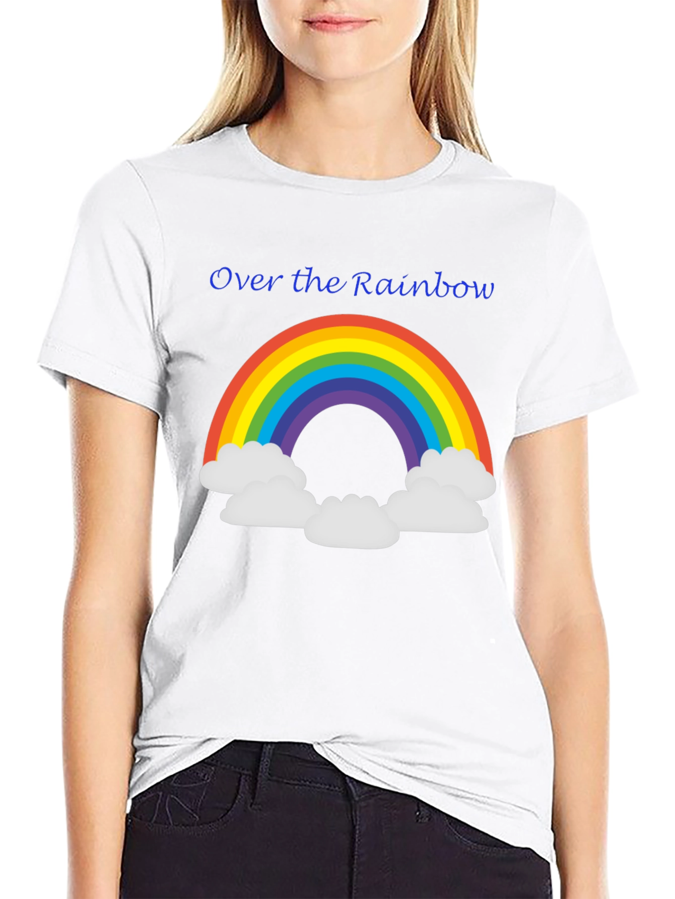 Over the Rainbow Graphic Tee - Black Unisex T-Shirt