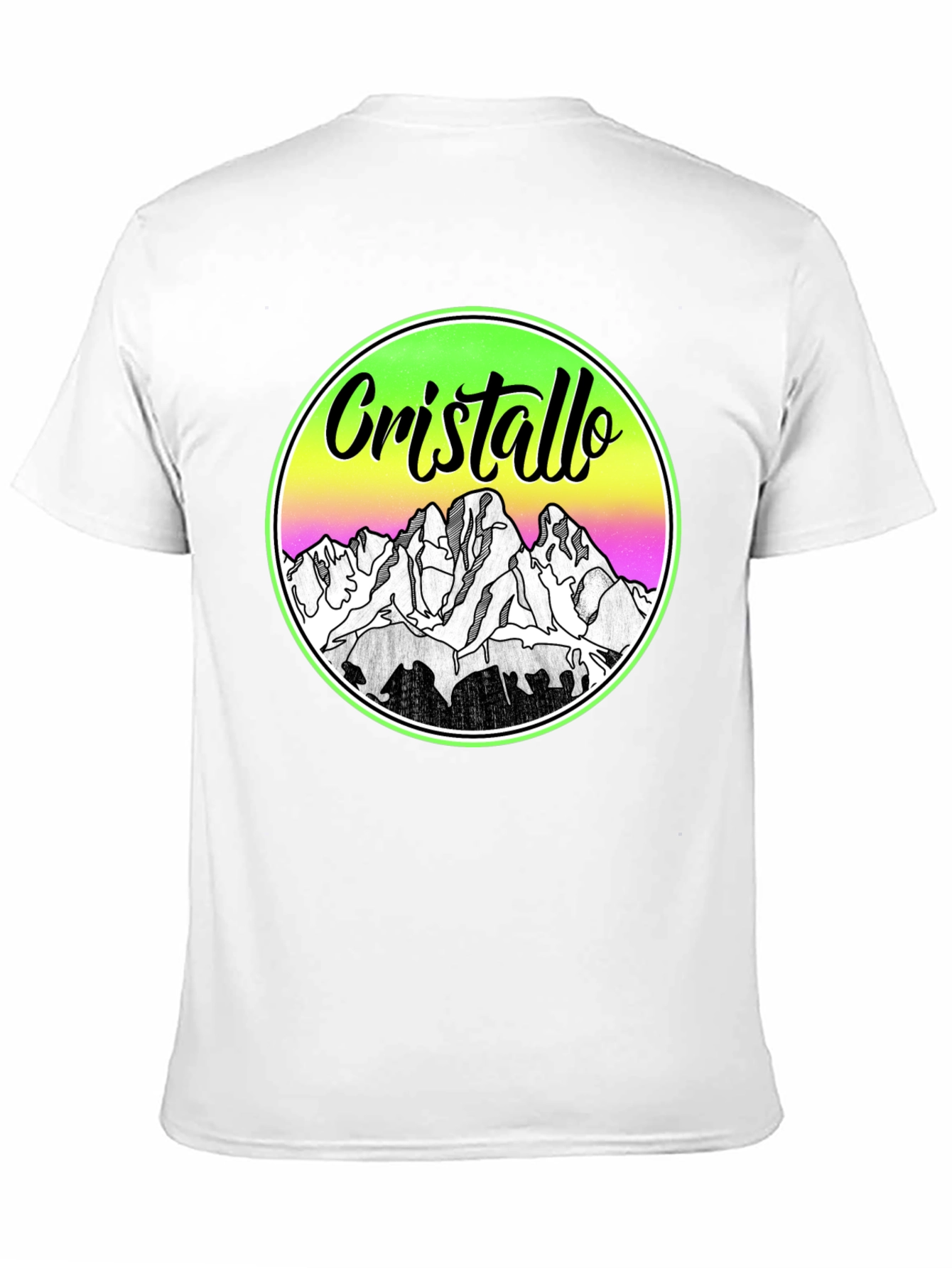 Cristallo Mountain Graphic Tee - Black Unisex T-Shirt