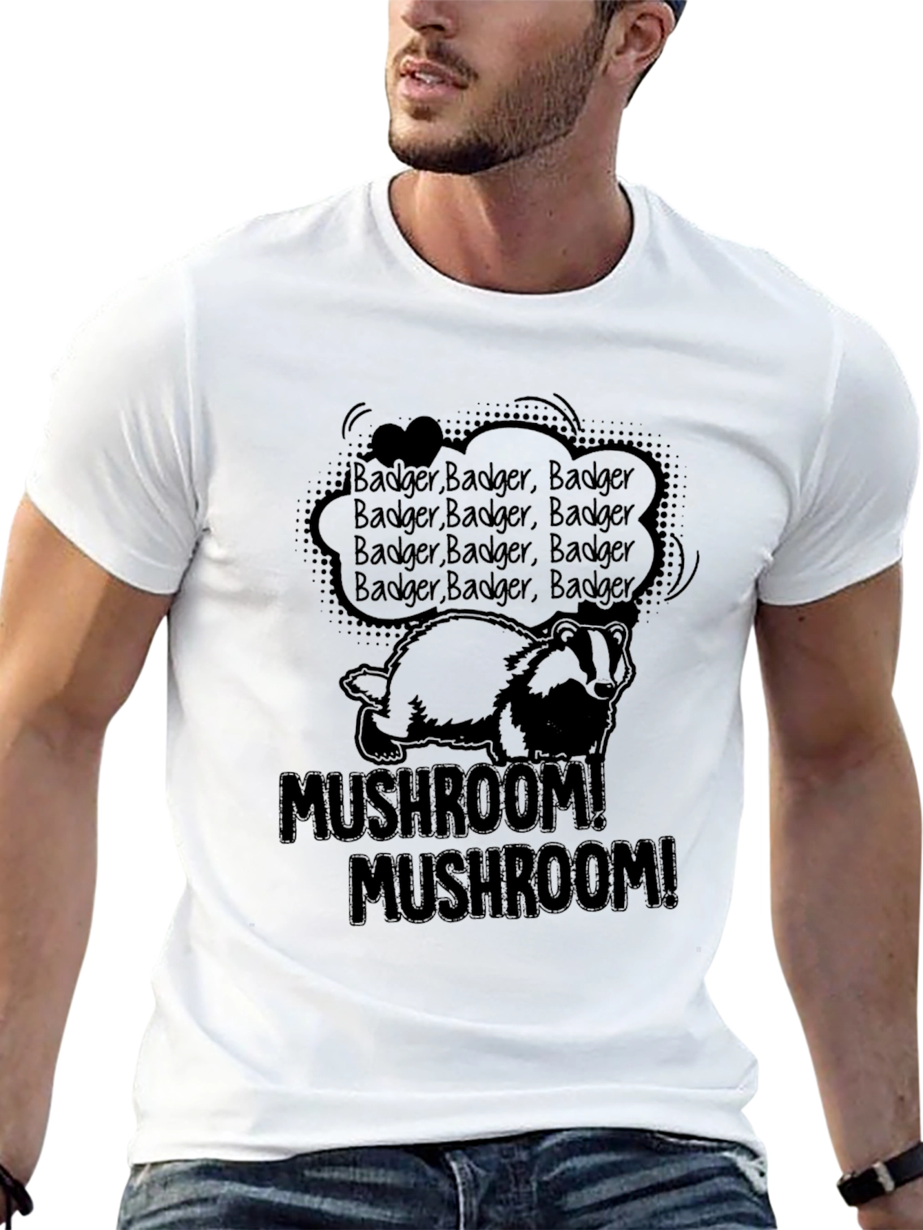 Badger Mushroom T-Shirt