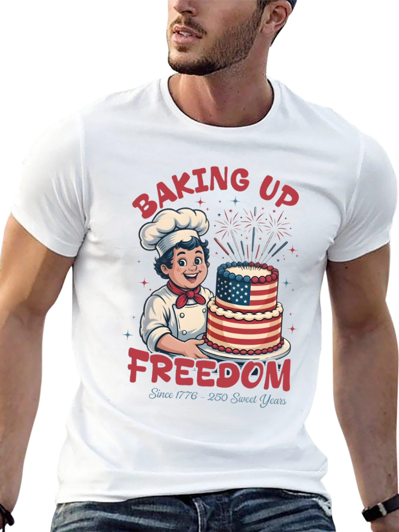 Baking Up Freedom Patriotic T-Shirt