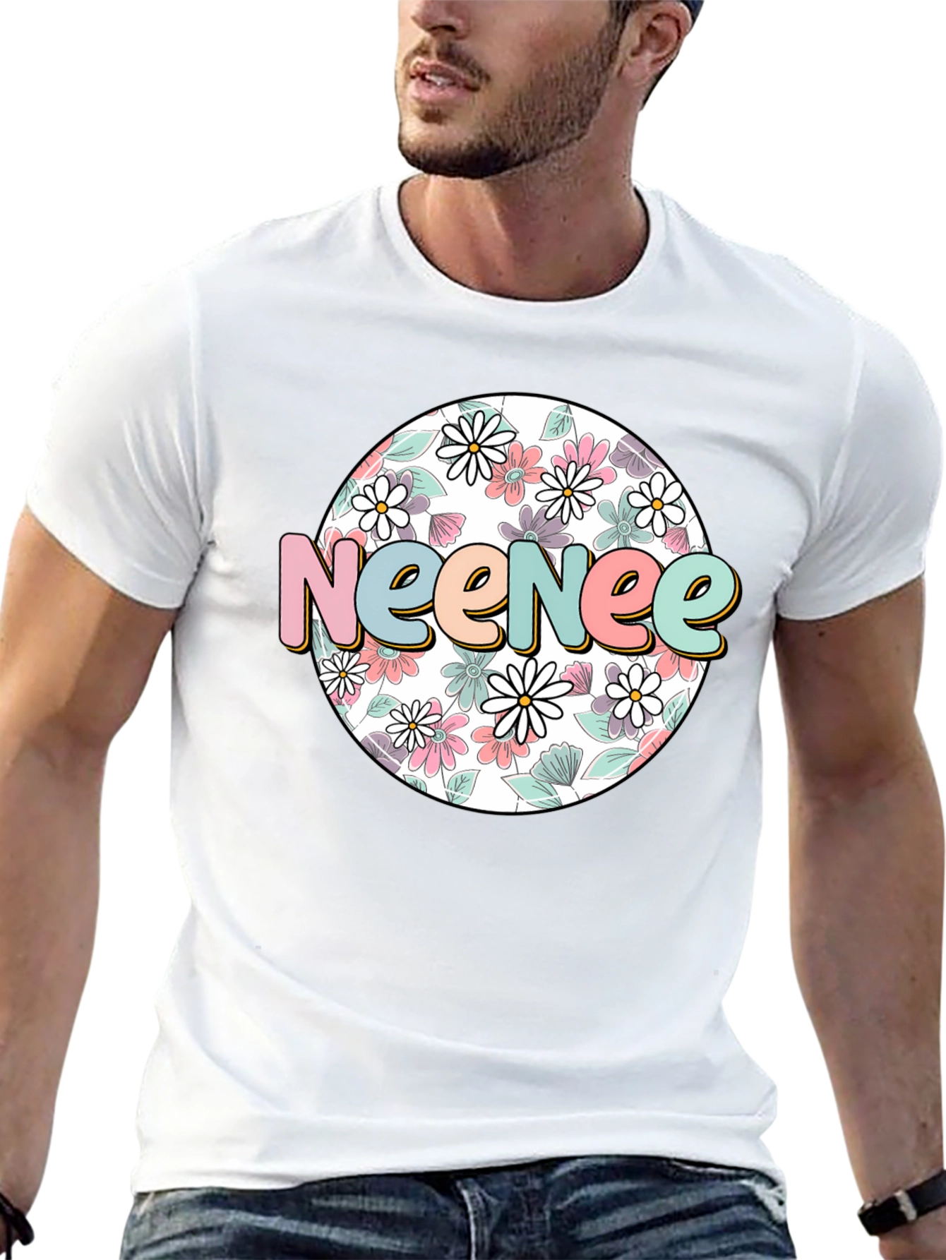 Neenee Floral T-Shirt - Trendy Graphic Tee