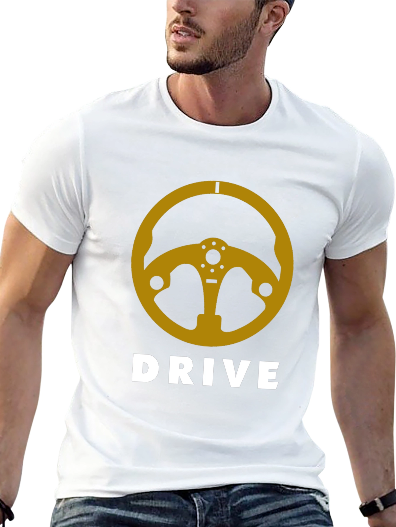 Drive Steering Wheel Graphic Tee - Black