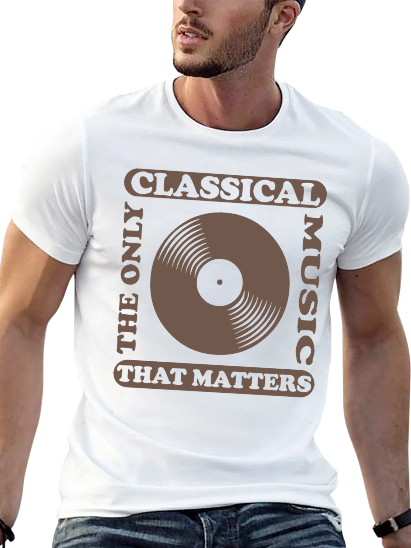 Classical Music Vinyl Record Graphic T-Shirt