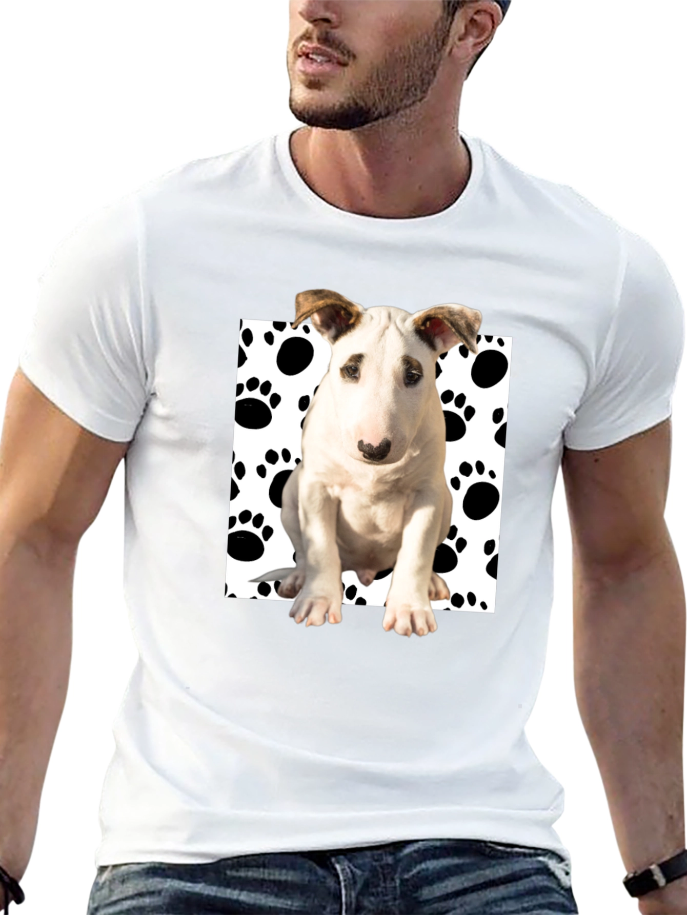 Dog Paw Print T-Shirt - Stylish & Fun!