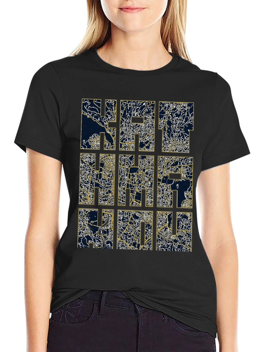 Abstract Grid Print Tee - Modern Graphic Design