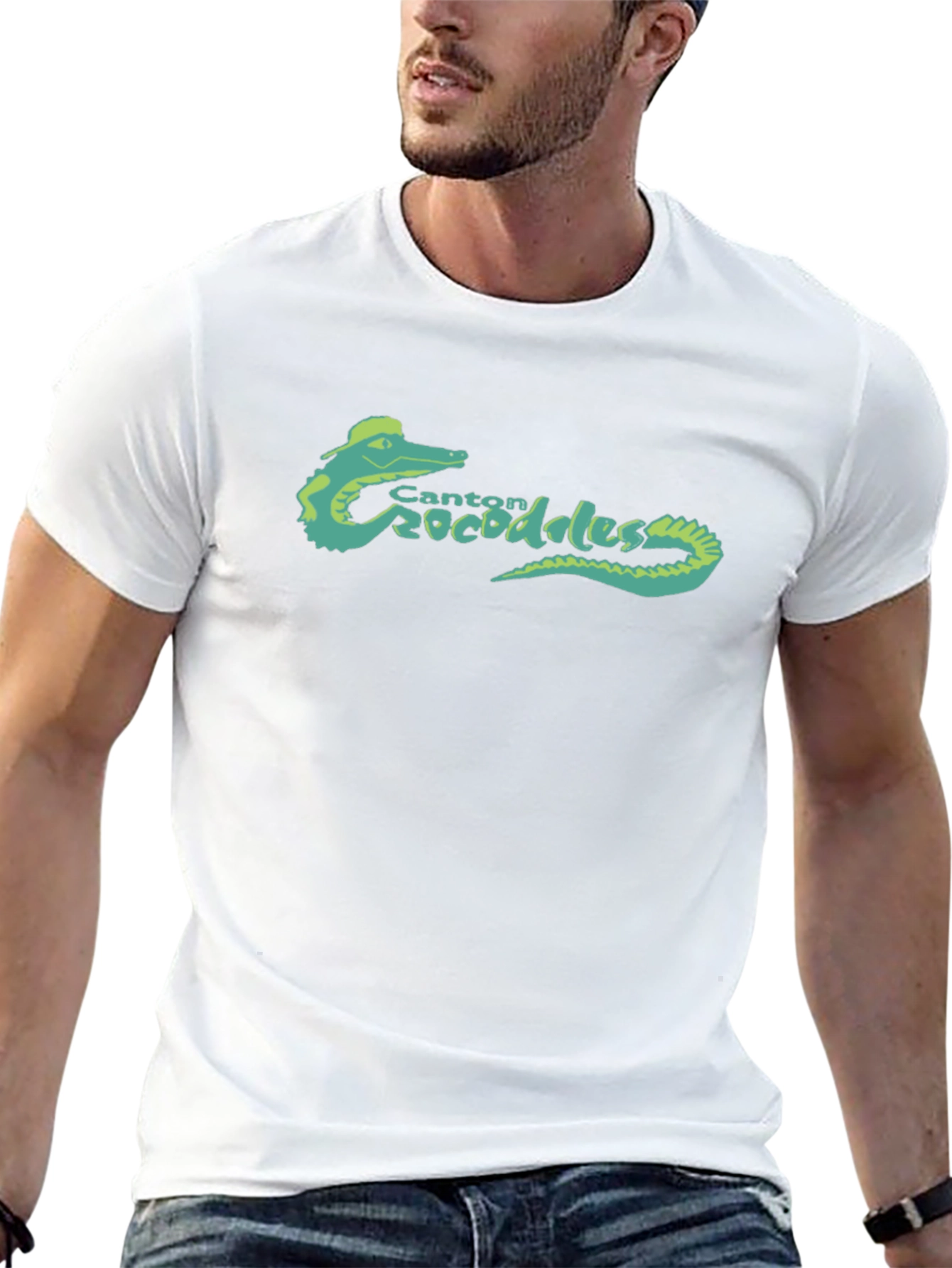 Canton Crocodiles Graphic T-Shirt - Black