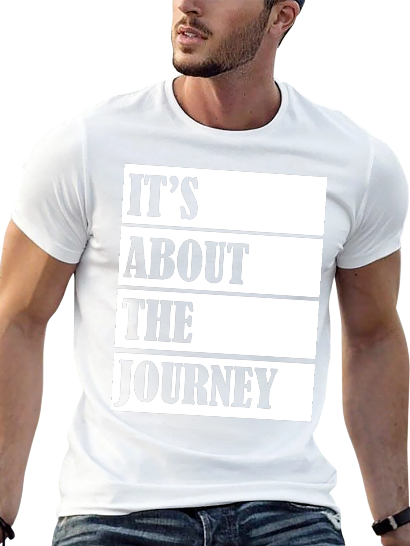 Journey Graphic Print Crew Neck T-Shirt