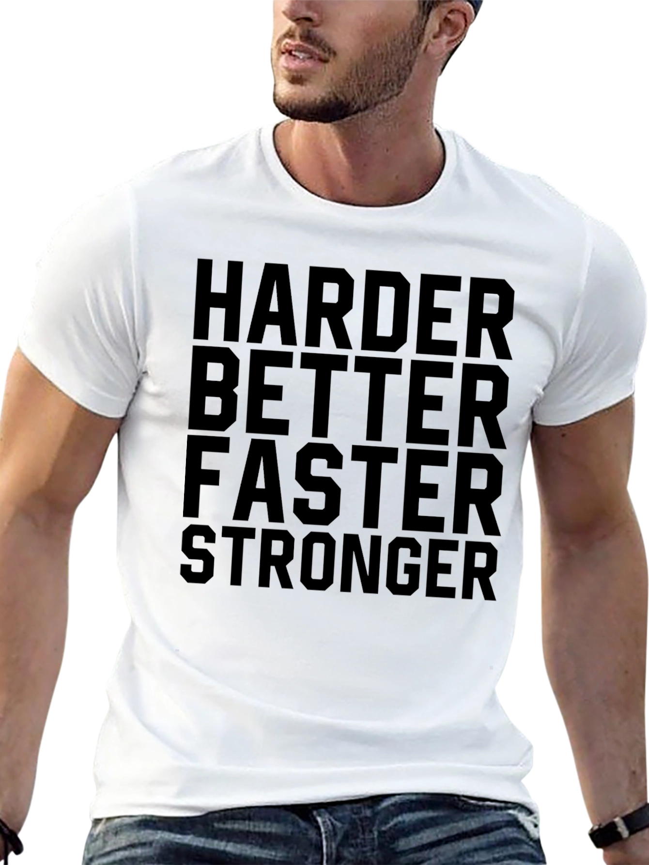Harder Better Faster Stronger Black T-Shirt