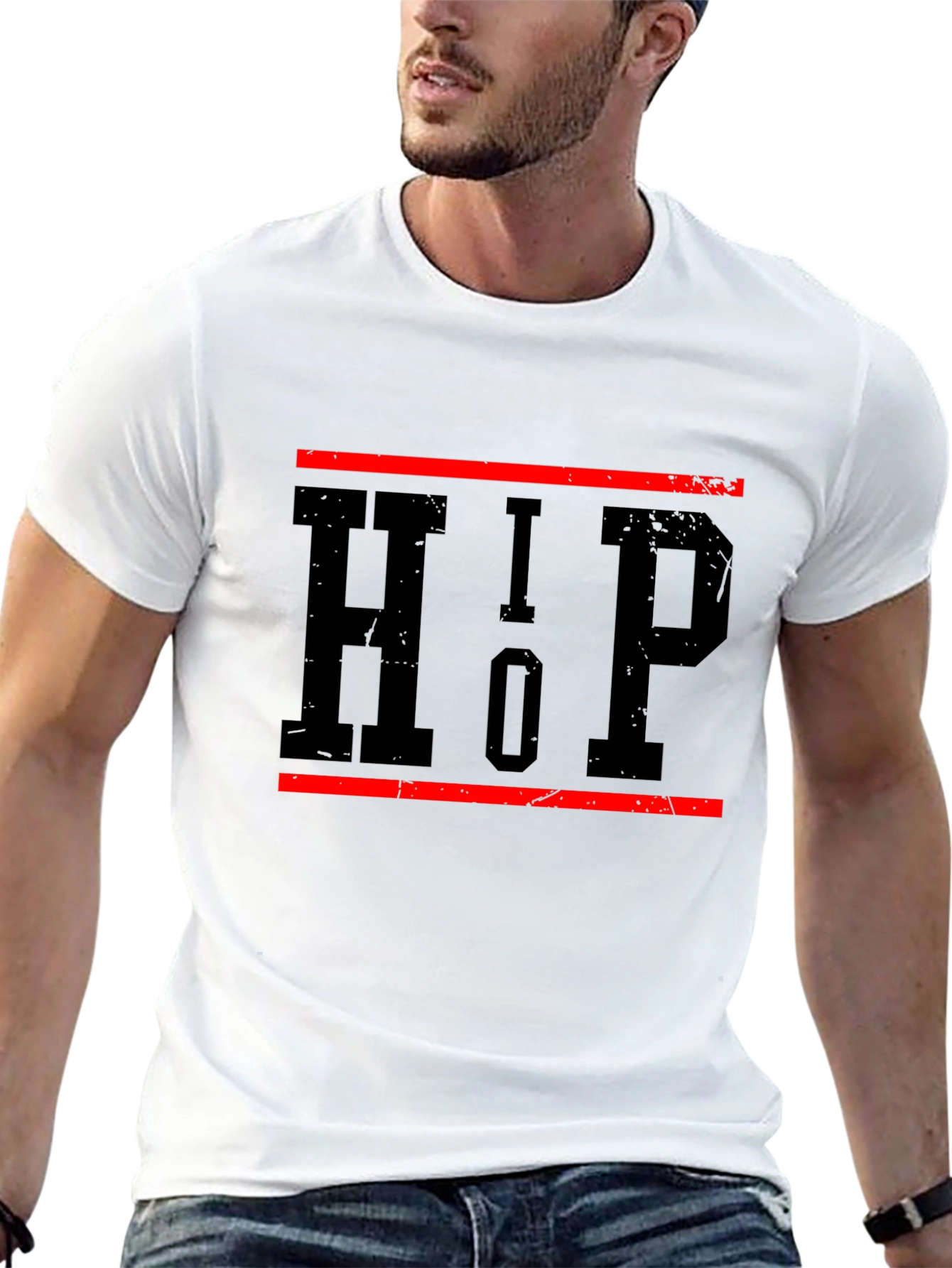 HIP Black Graphic Tee - Urban Style