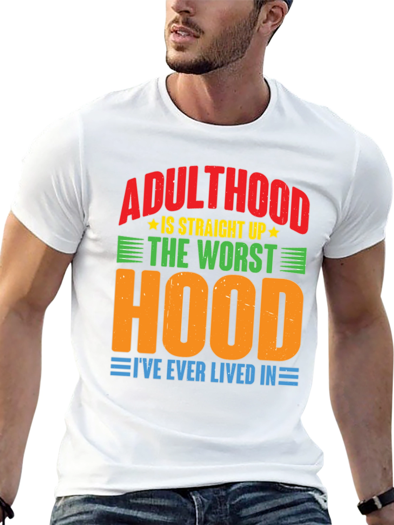 Adulthood Worst Hood Graphic T-Shirt