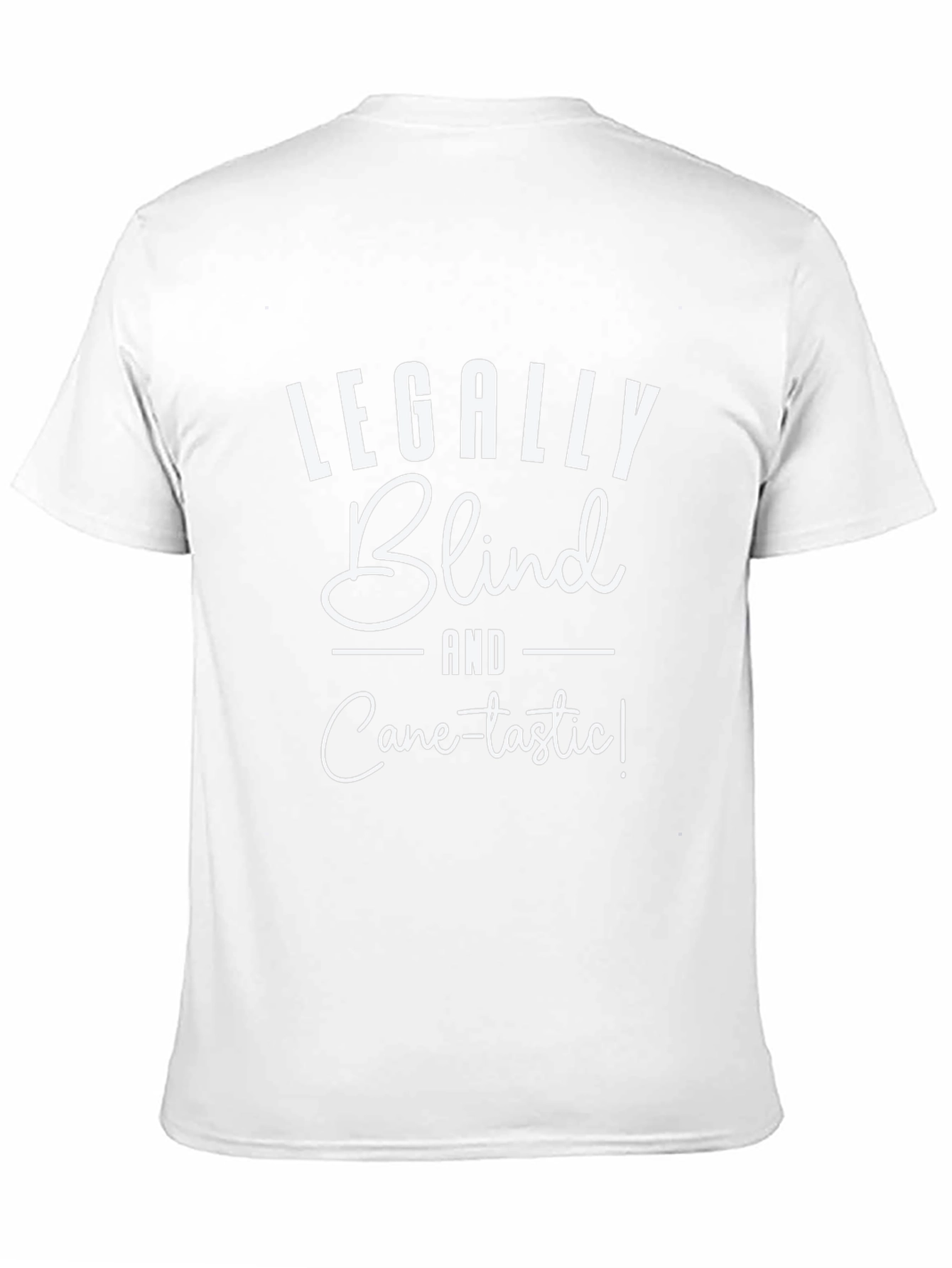 Legally Blind Cane-tastic Black T-Shirt