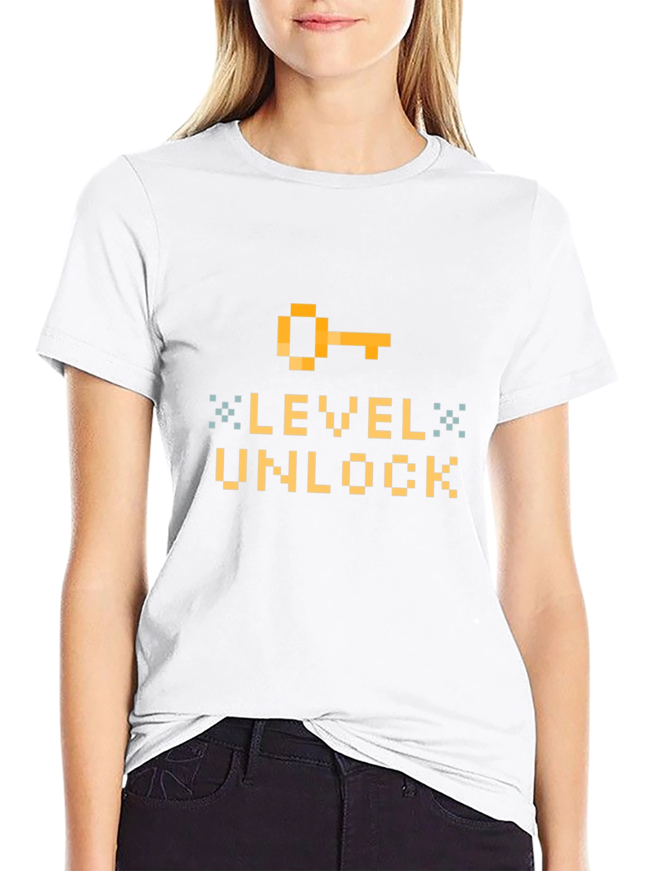 Level Unlock Pixel Art T-Shirt