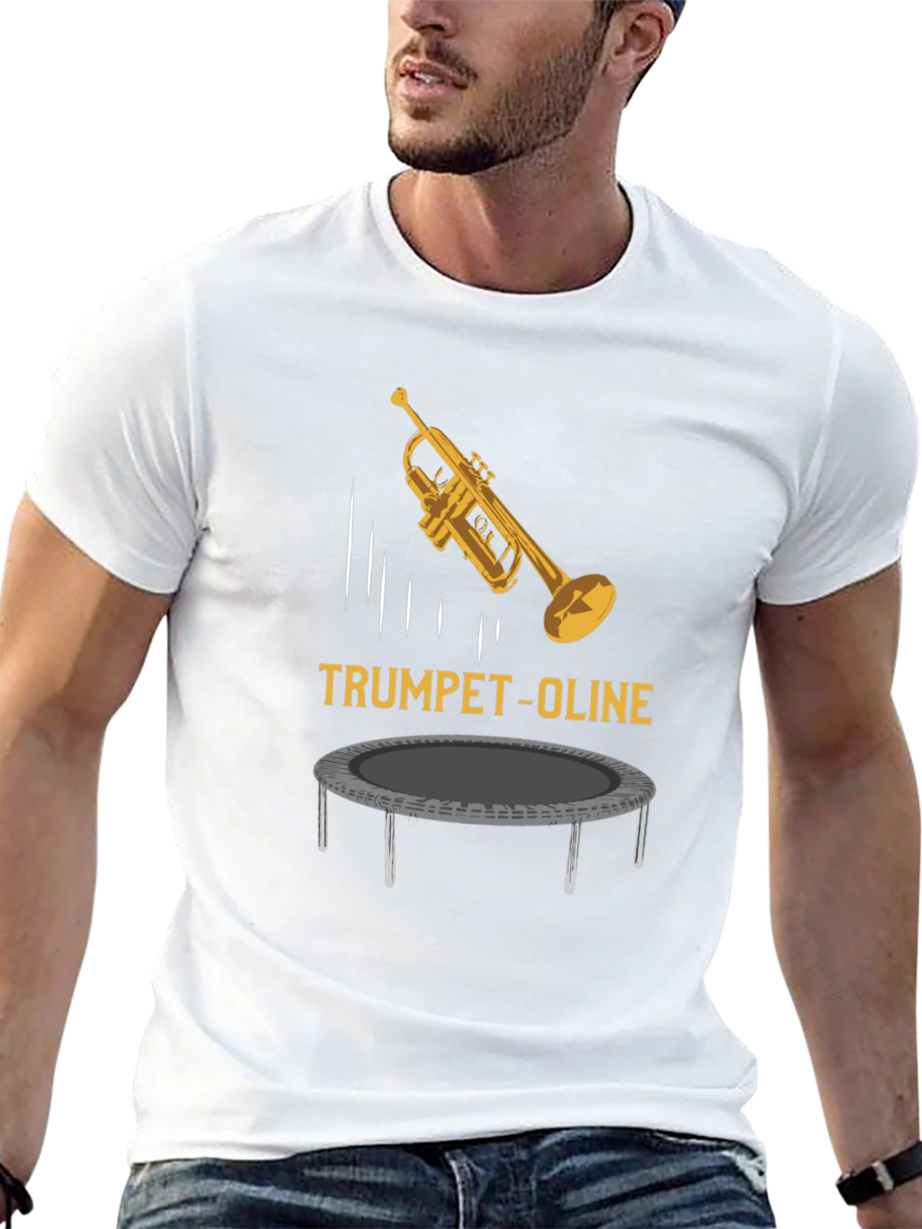 Trumpet-Oline Black Graphic Tee