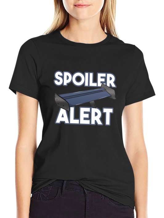 Spoiler Alert Novelty Graphic T-Shirt - Black