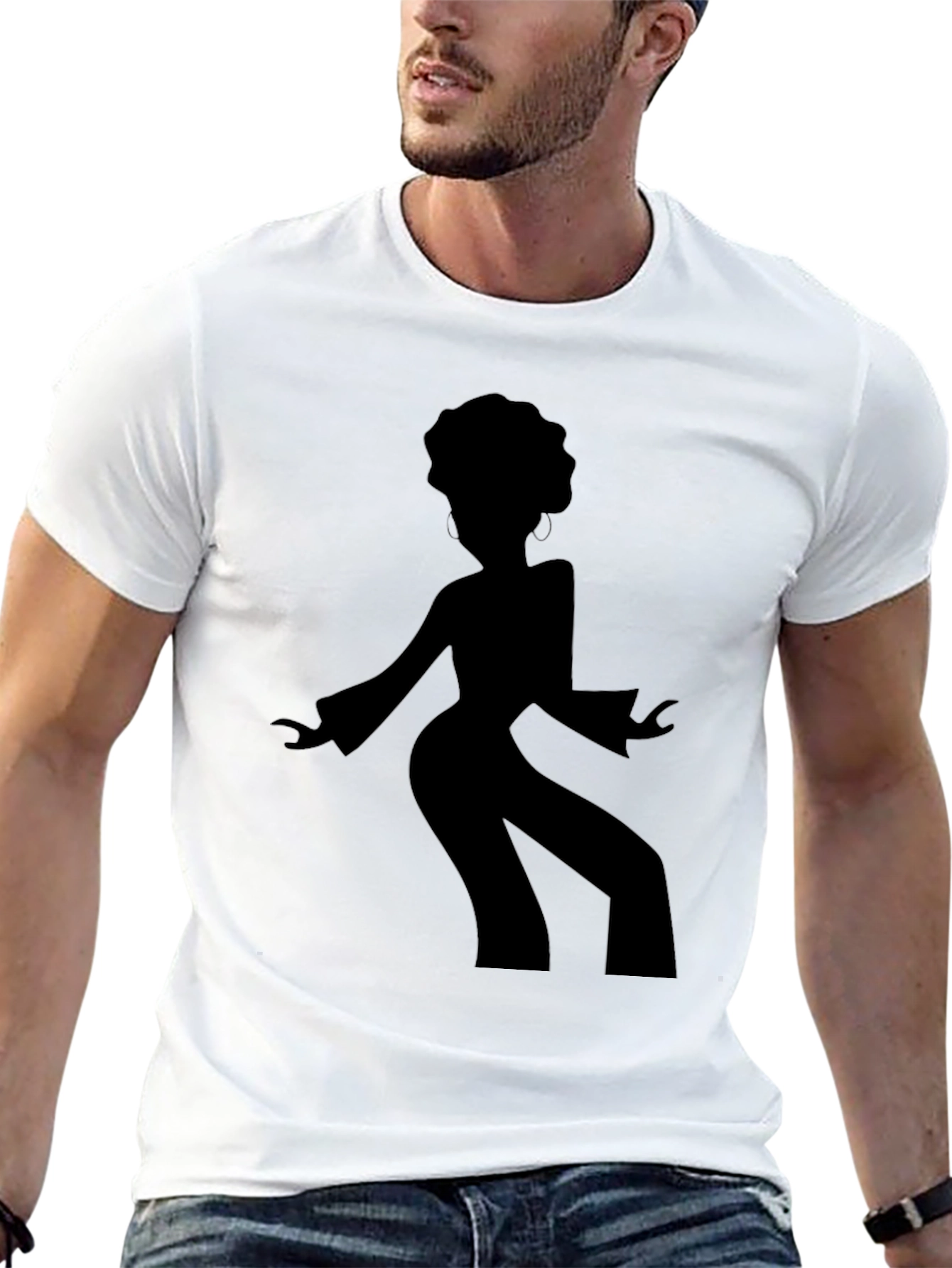 Retro Disco Dancer Black T-Shirt