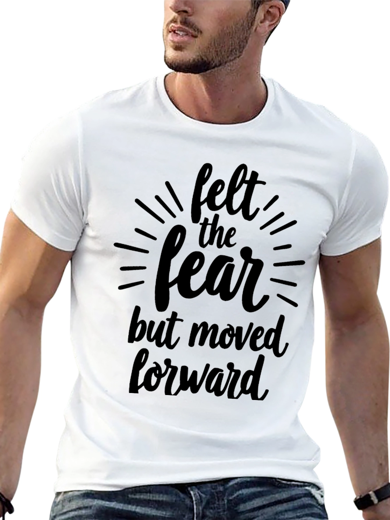 Felt The Fear Black Graphic Tee