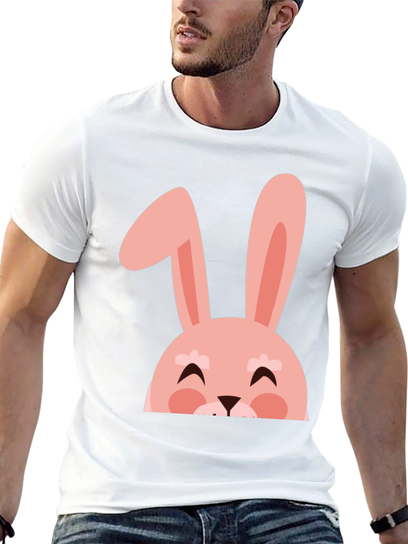 Cute Easter Bunny Graphic T-Shirt
