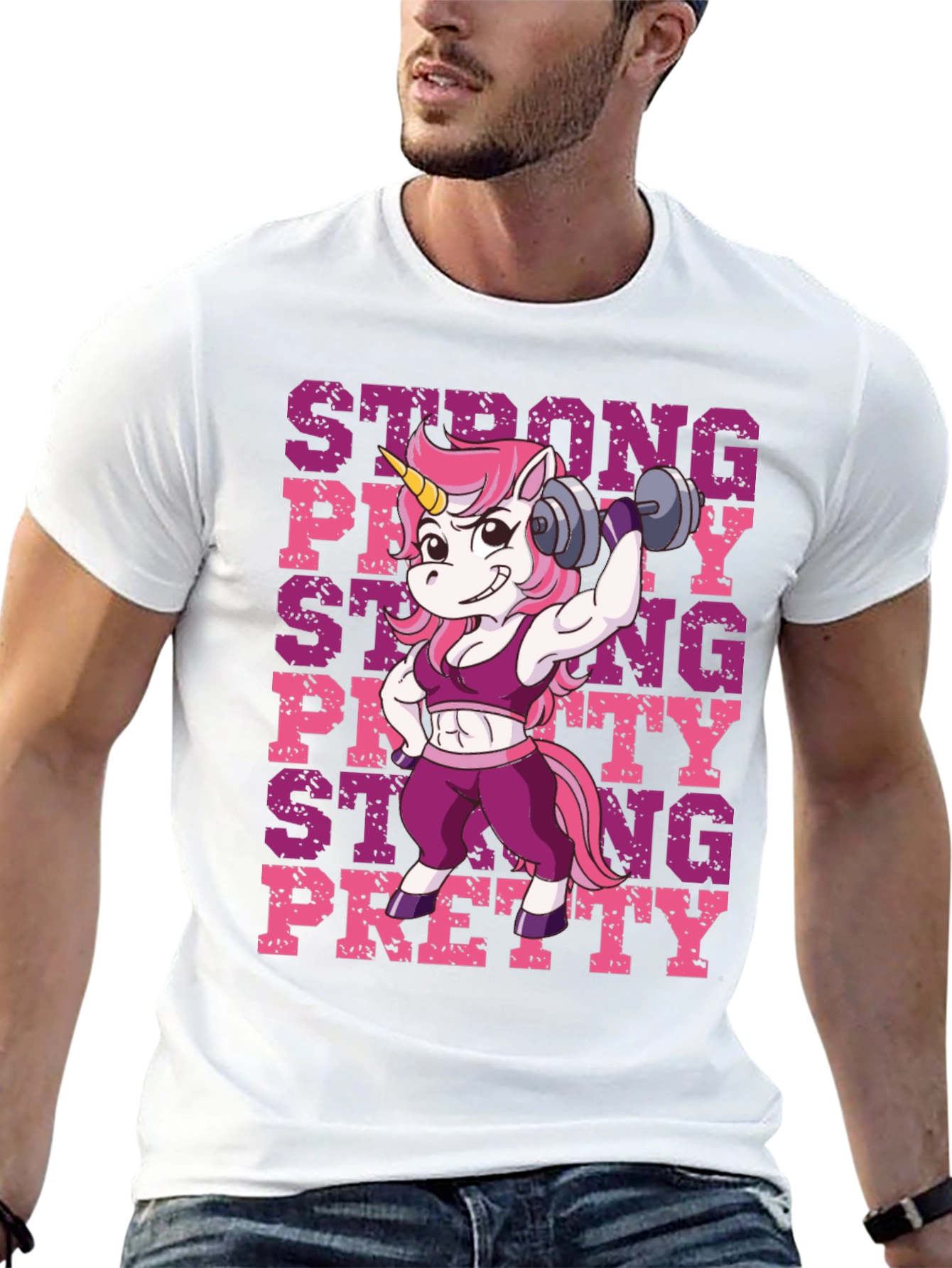 Strong Pretty Unicorn T-Shirt