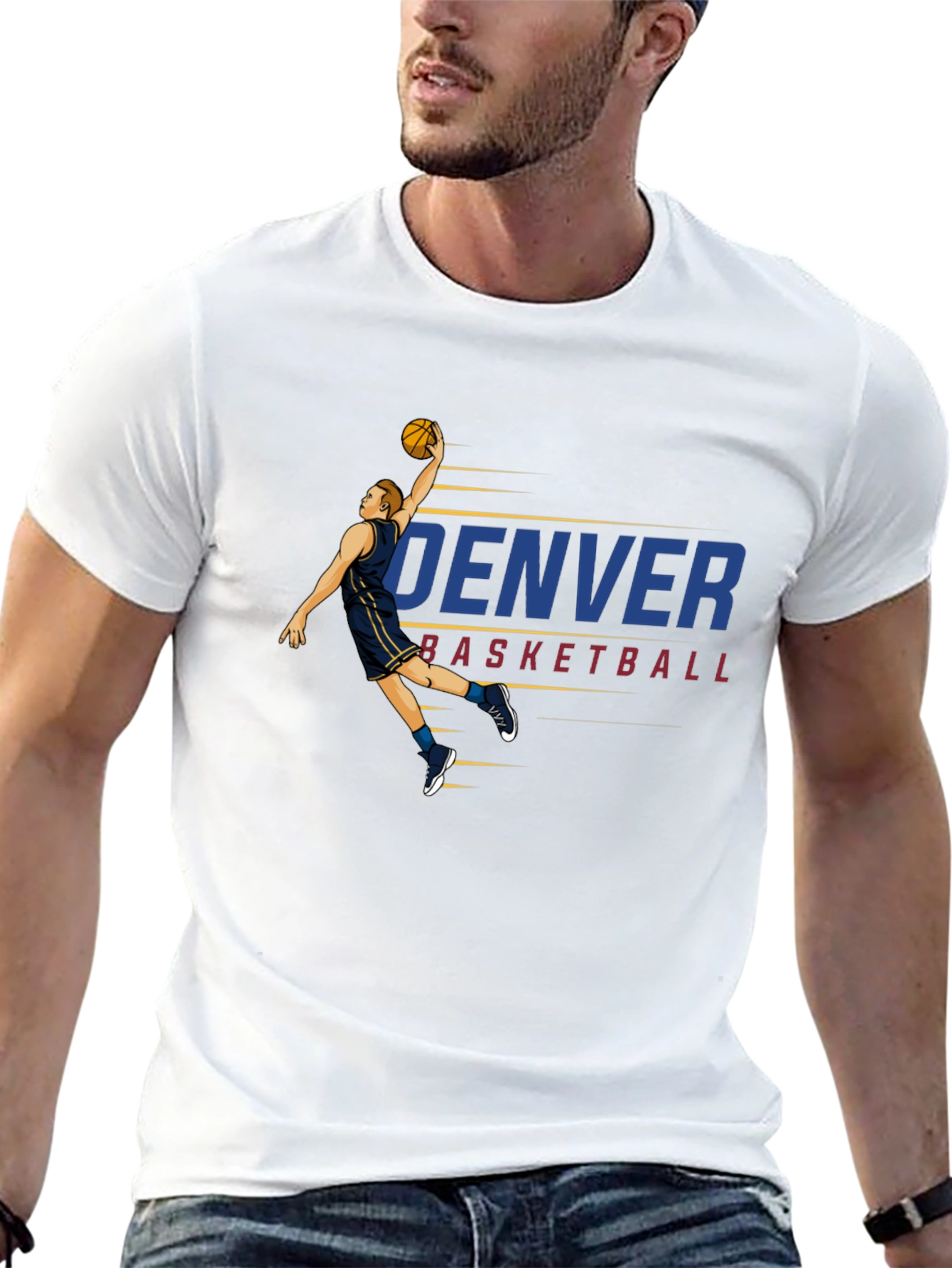Denver Basketball Graphic T-Shirt