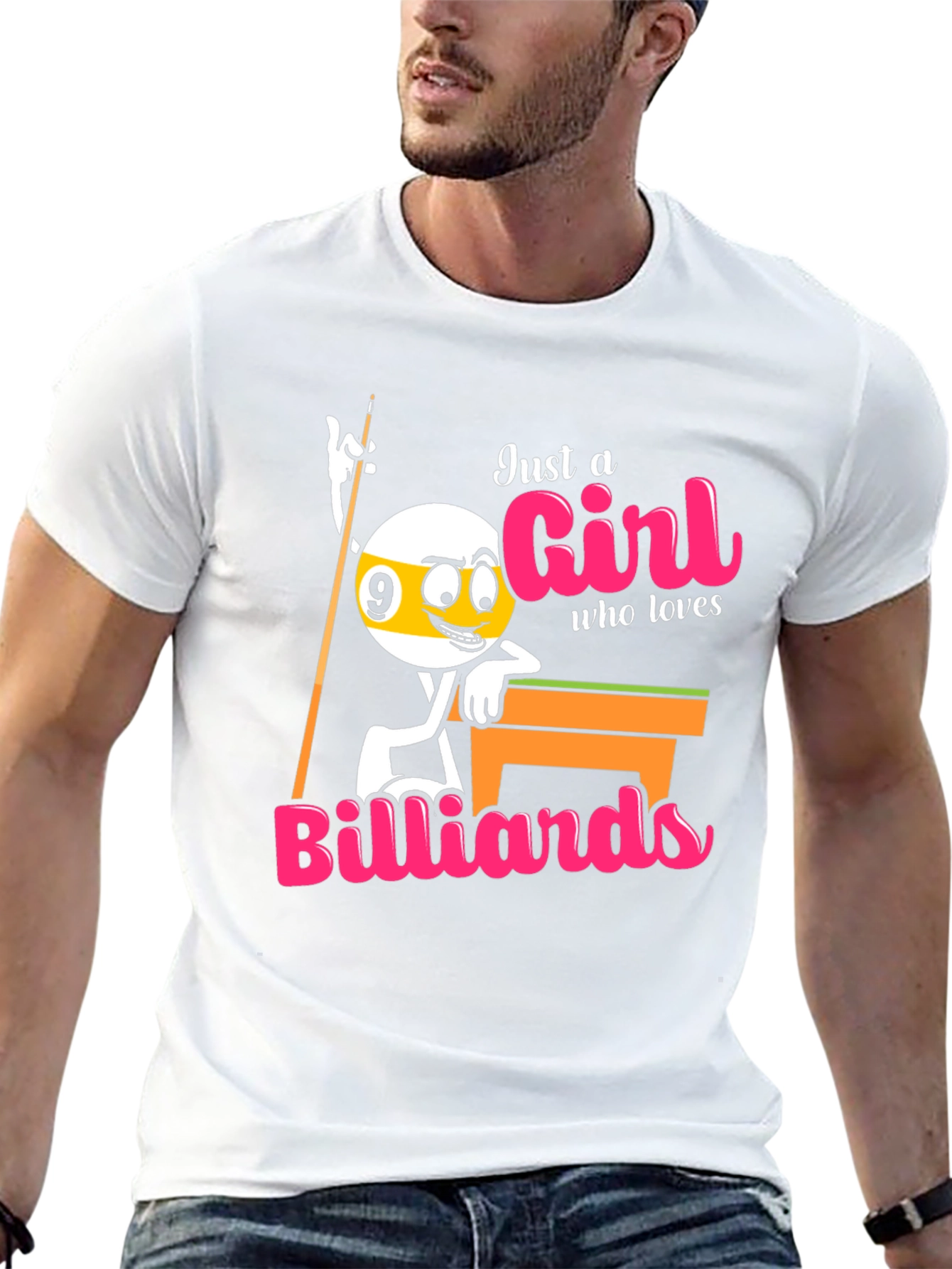 Billiards Girl T-Shirt - Pool Lovers Tee