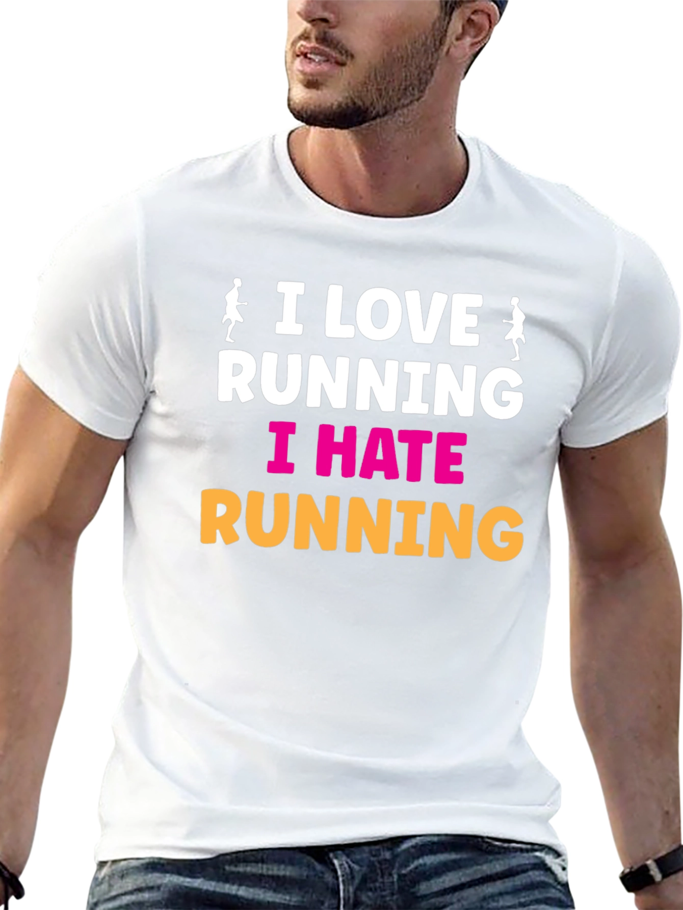 I Love Running I Hate Running Graphic Tee