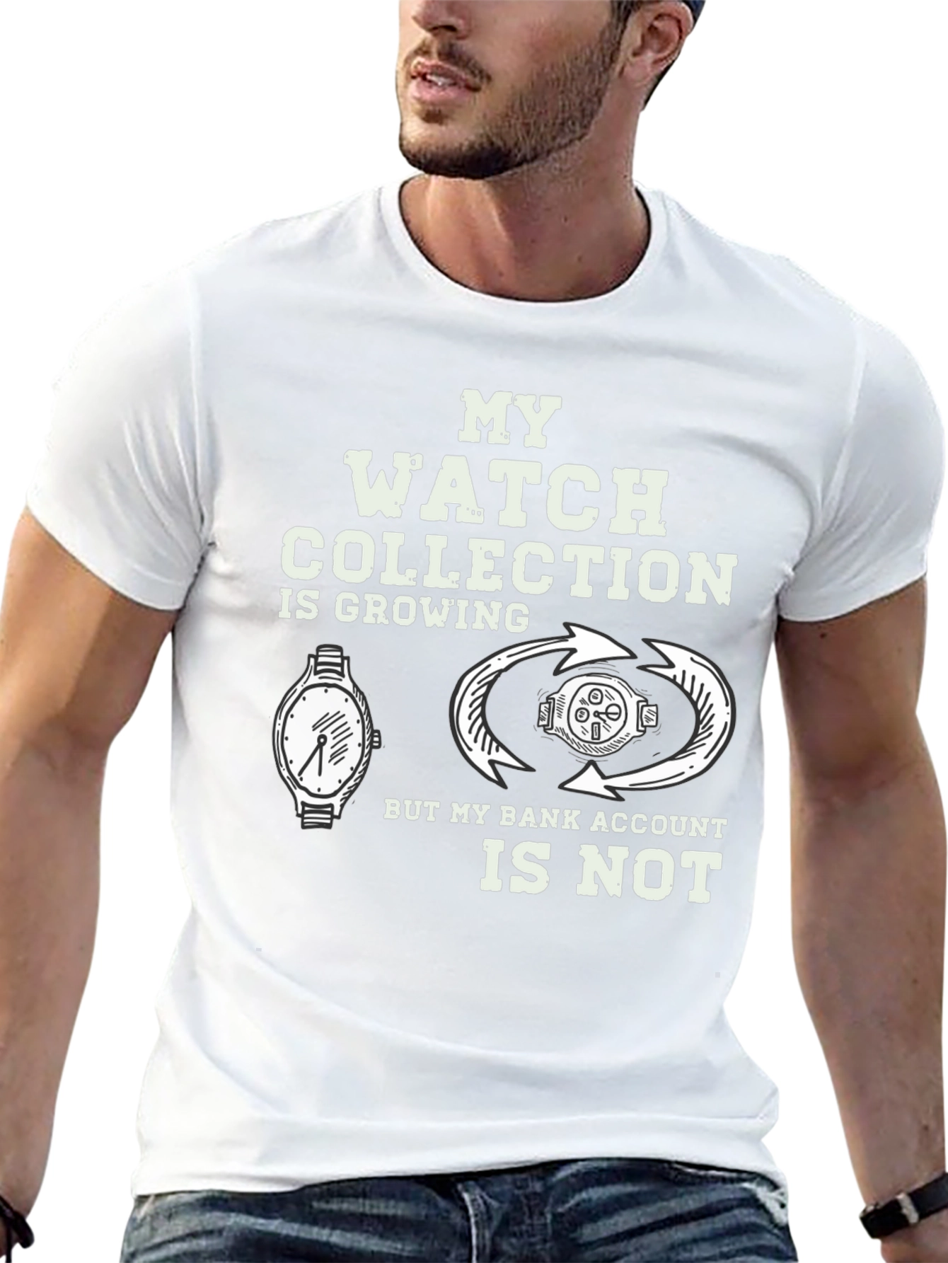 Watch Collection Funny Graphic T-Shirt