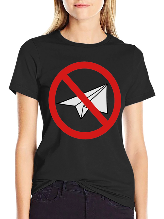 Black No Telegram Graphic T-Shirt