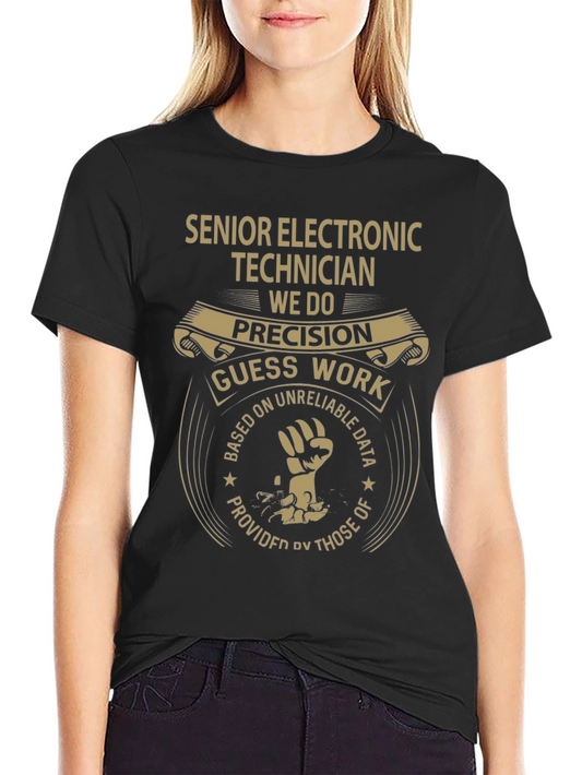 Senior Electronic Technician T-Shirt: Precision Design