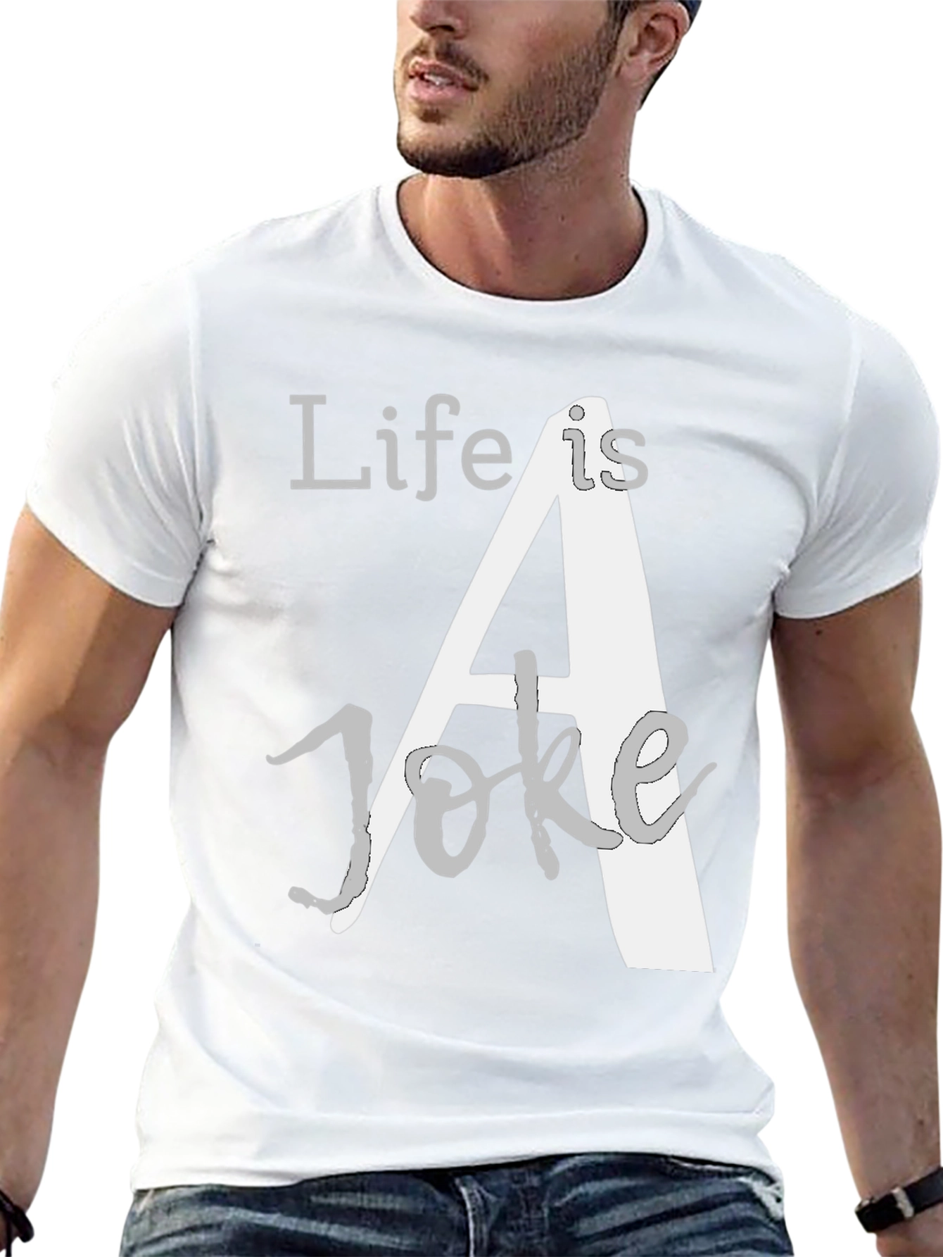 Life is a Joke Graphic T-Shirt - Black
